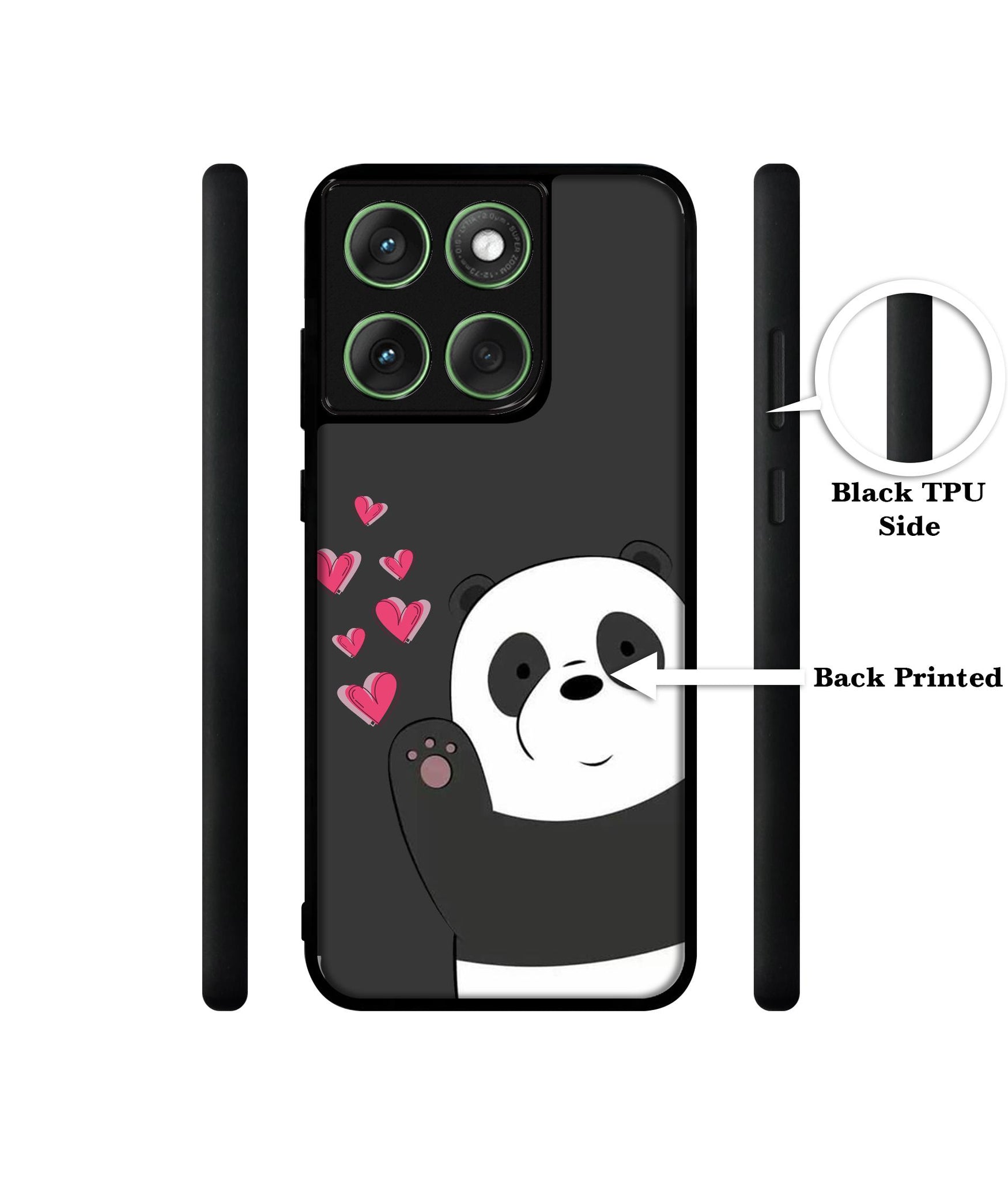Love Panda Designer 2D Printed Back Case Cover for Motorola Moto Edge 60 5G / Edge 60 Fusion 5G