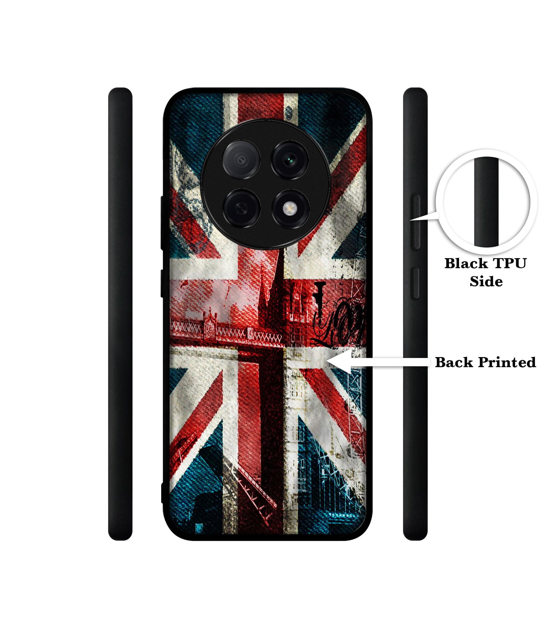 London Flag wallpaper Designer 2D Printed Back Case Cover for Oppo F29 Pro 5G