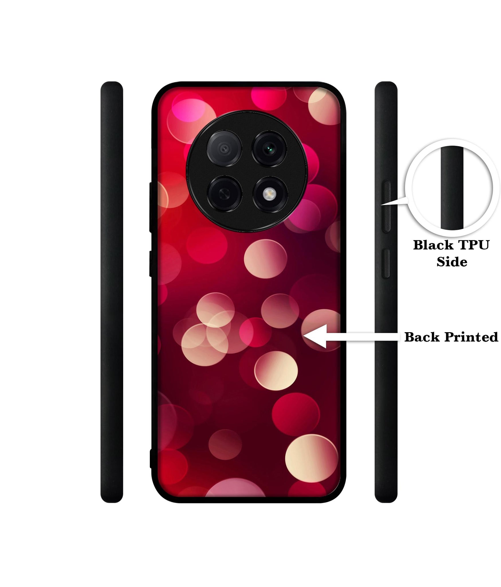 3D Circles Designer 2D Printed Back Case Cover for Oppo F29 Pro 5G