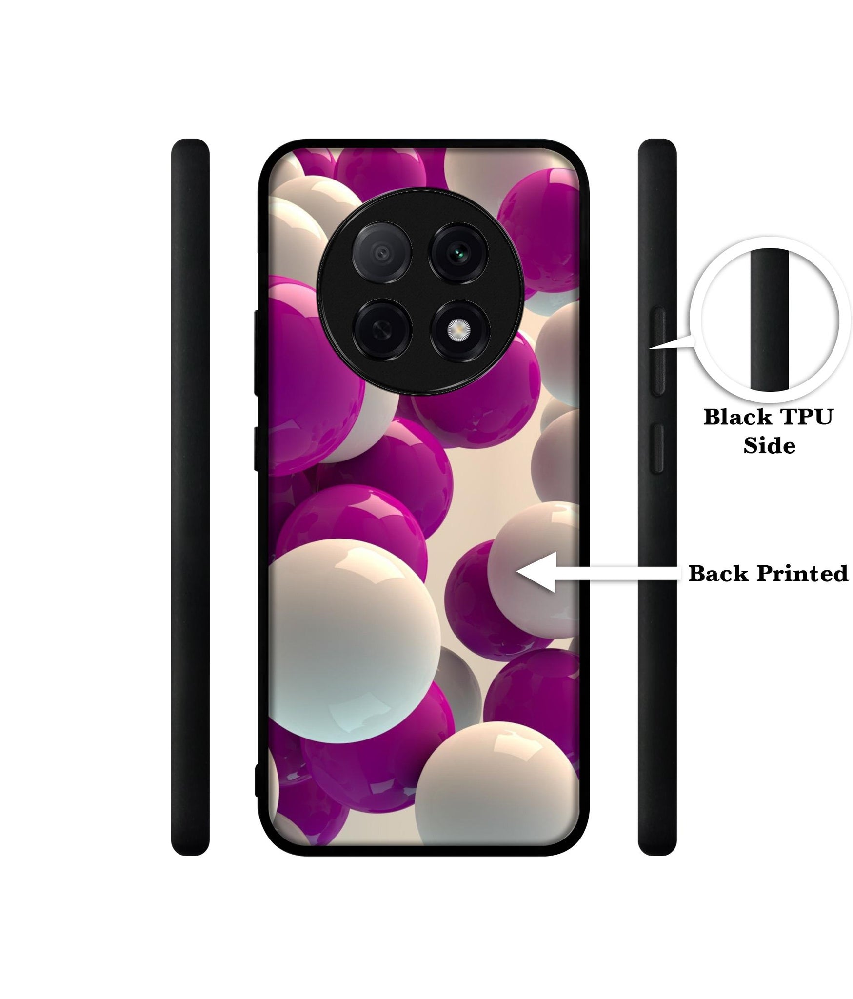 3D Balloons Designer 2D Printed Back Case Cover for Oppo F29 Pro 5G