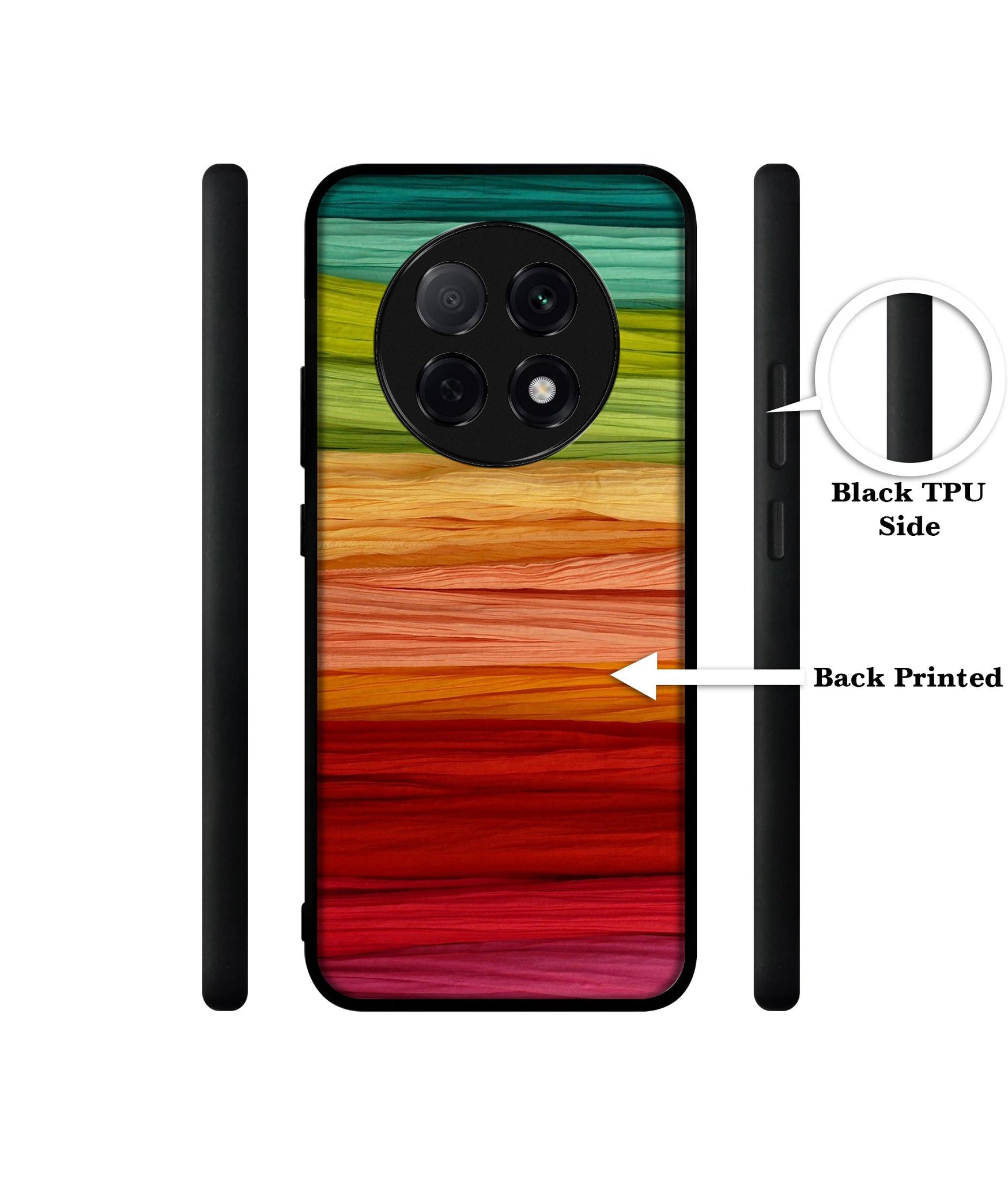 Colorful Thread Designer 2D Printed Back Case Cover for Oppo F29 Pro 5G