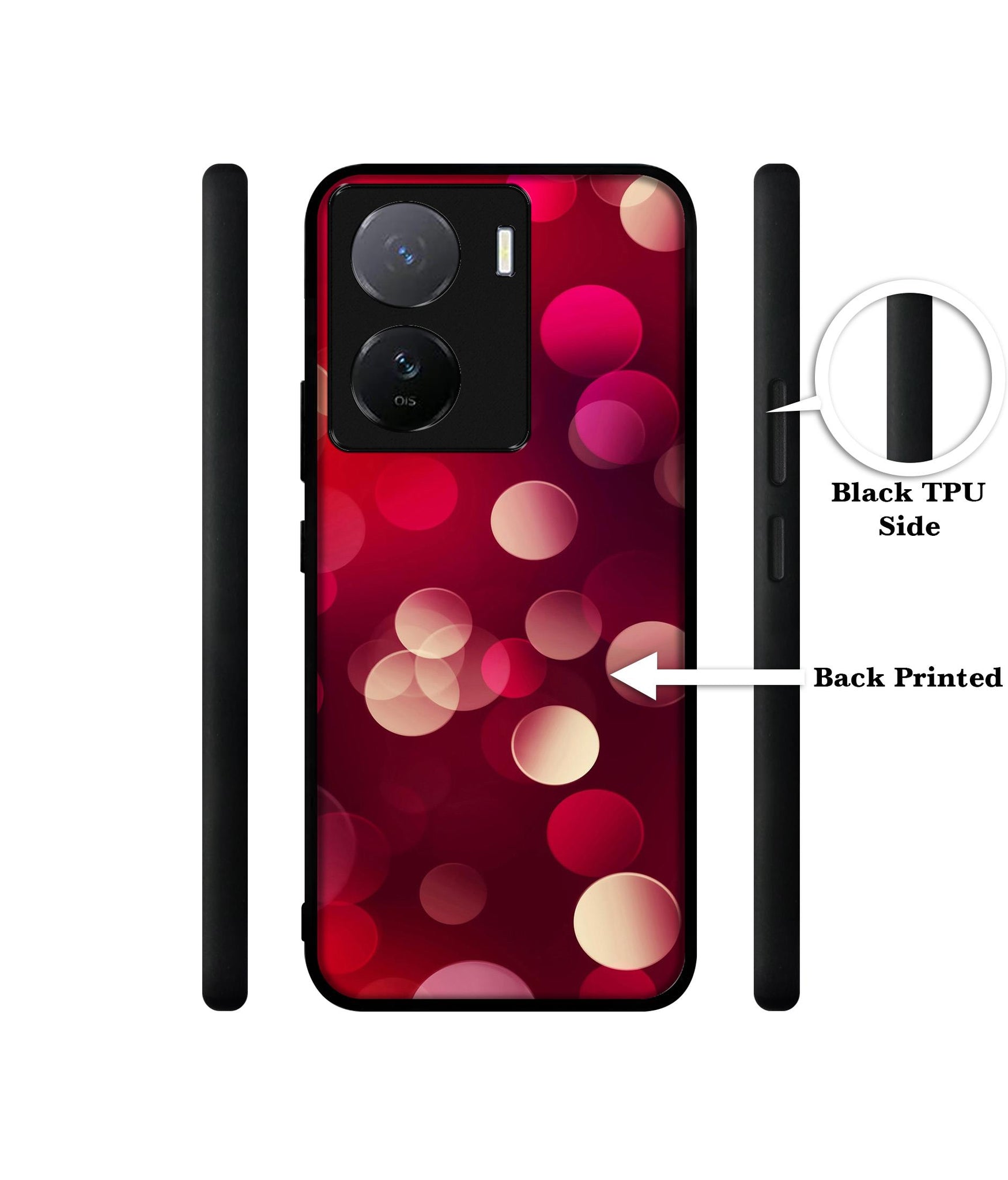 3D Circles Designer 2D Printed Back Case Cover for iQOO Z7 5G / iQOO Z7s 5G