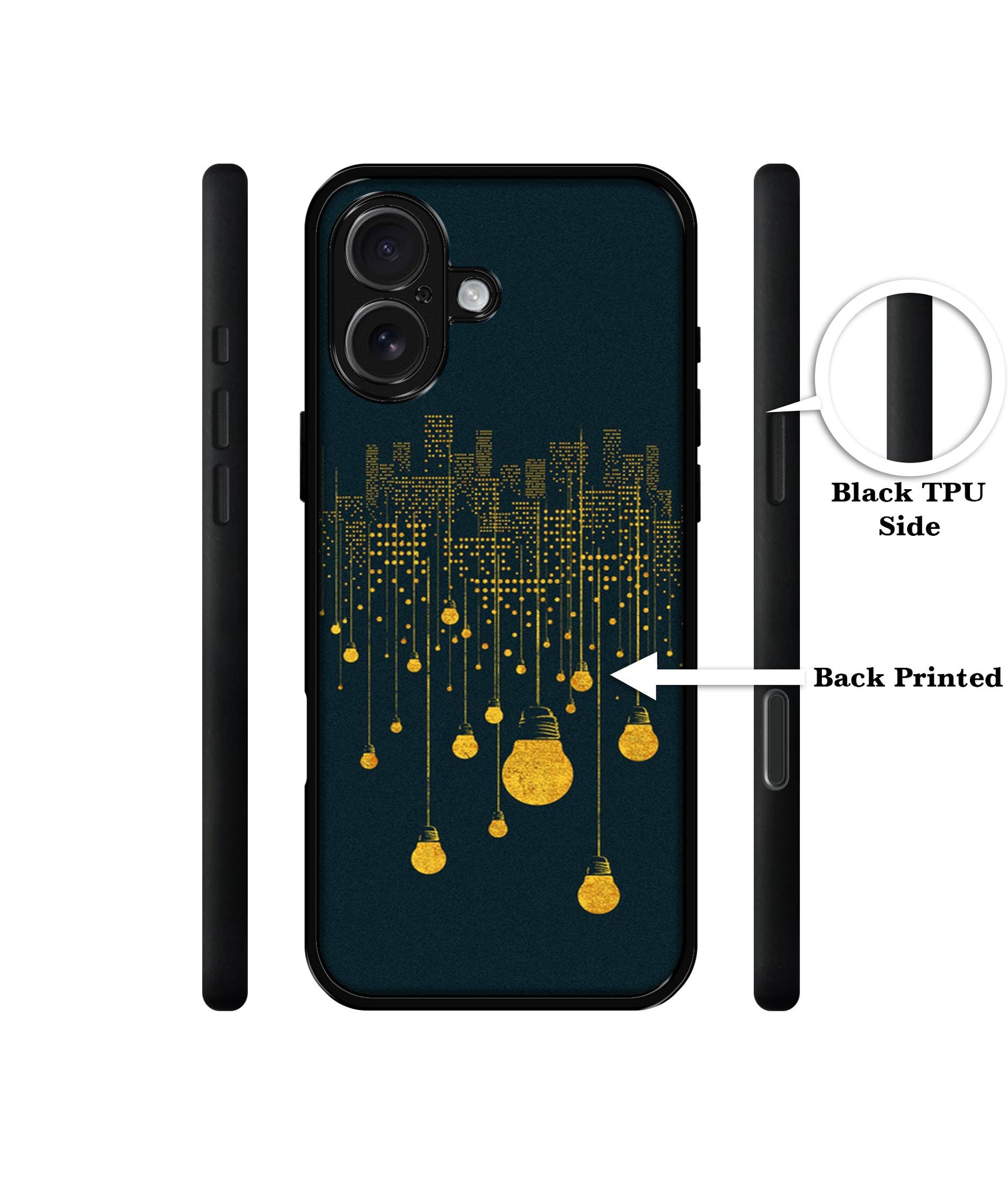 City Light Pattern Designer 2D Printed Back Case Cover for Apple iPhone 17