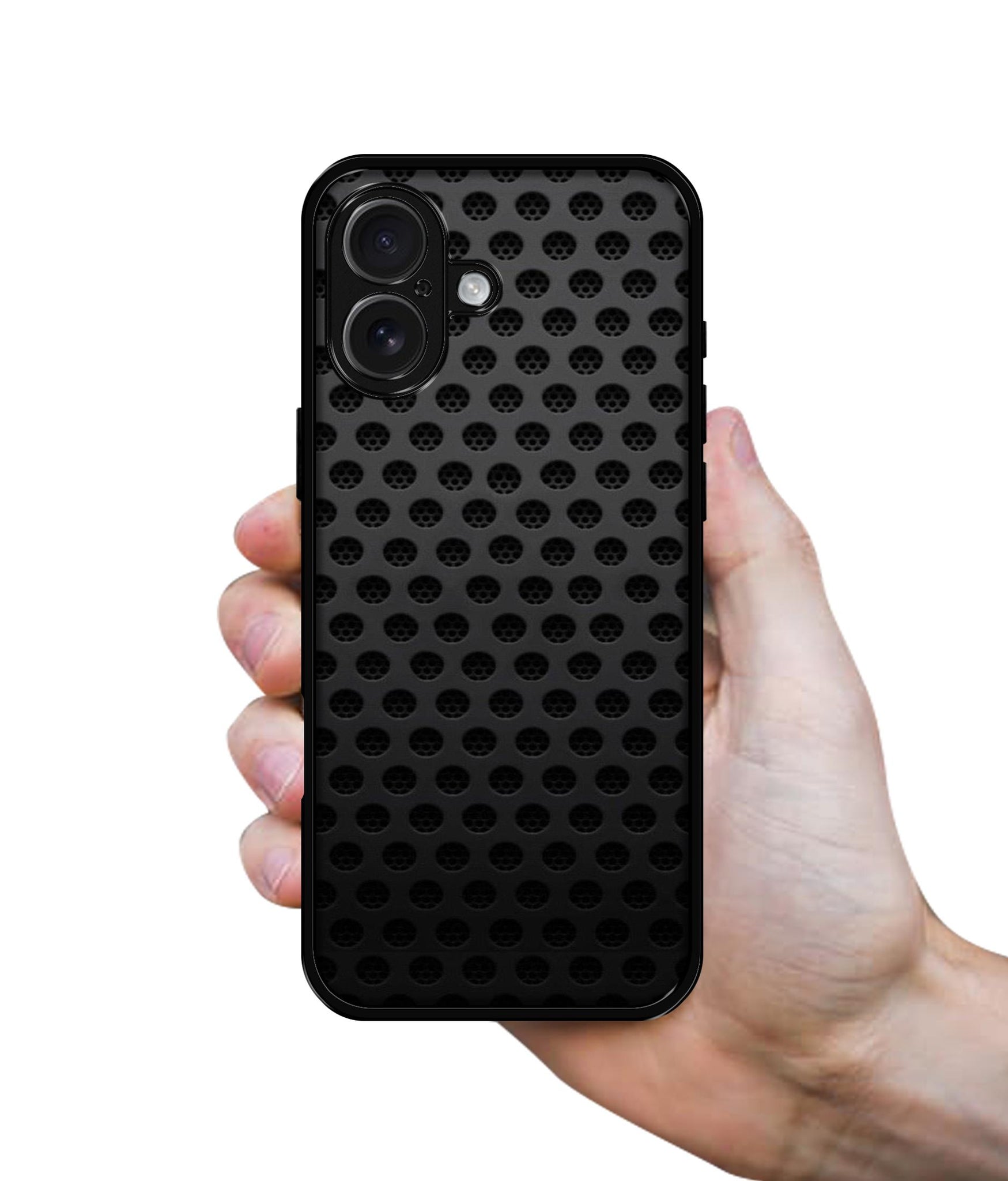 Black Circle Designer 2D Printed Back Case Cover for Apple iPhone 17