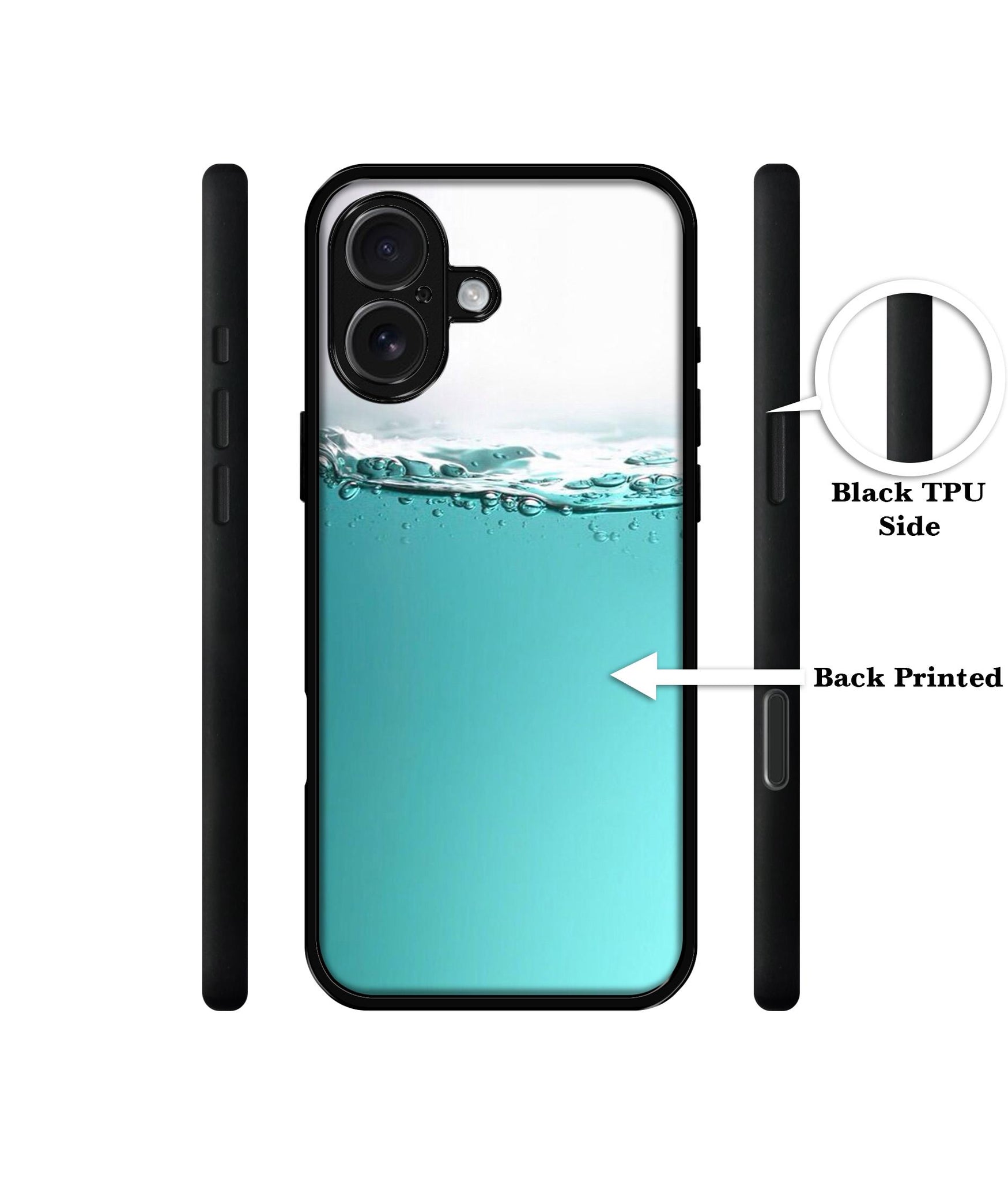 Half Fill Designer 2D Printed Back Case Cover for Apple iPhone 17