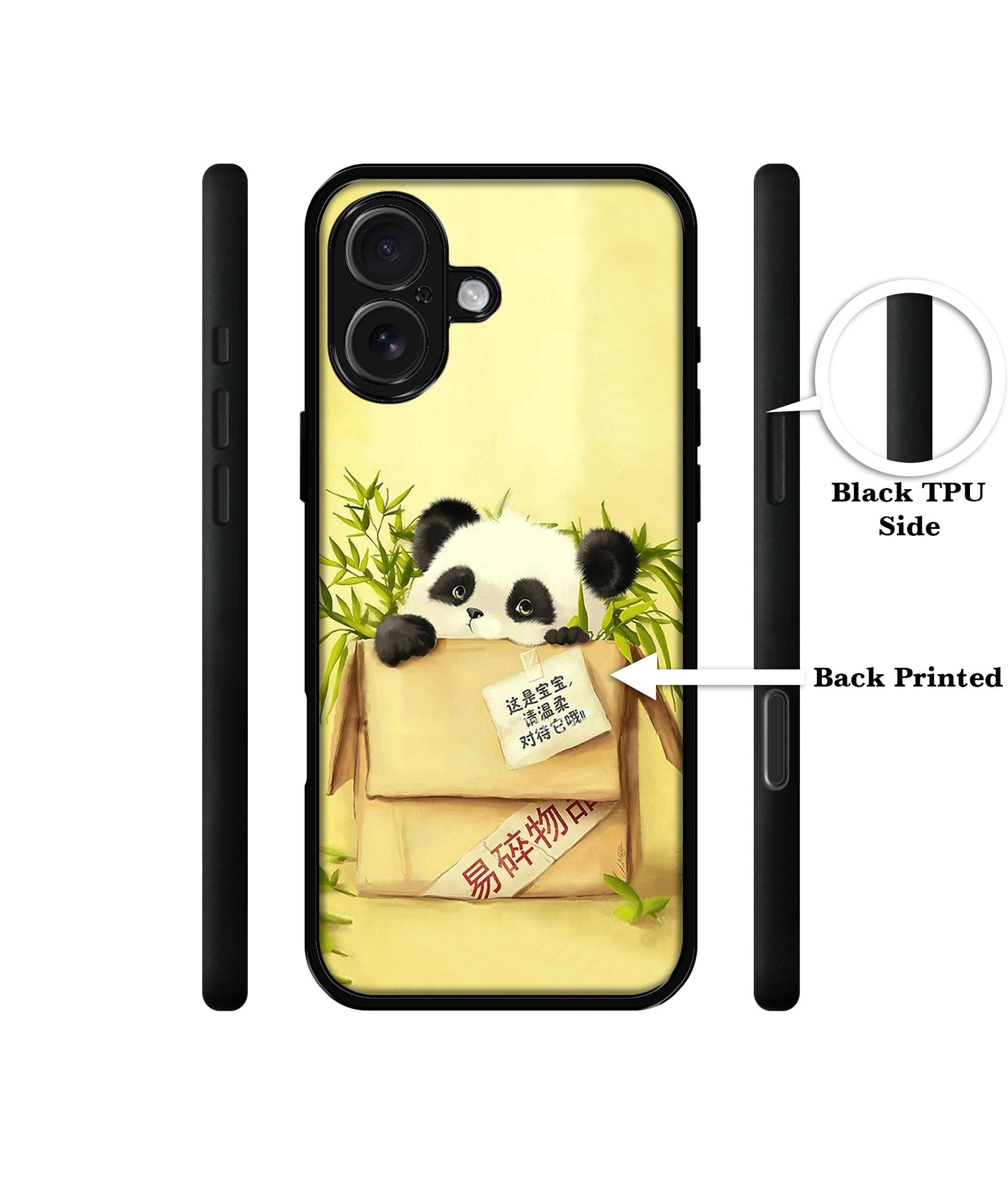 Panda In Box Designer 2D Printed Back Case Cover for Apple iPhone 17
