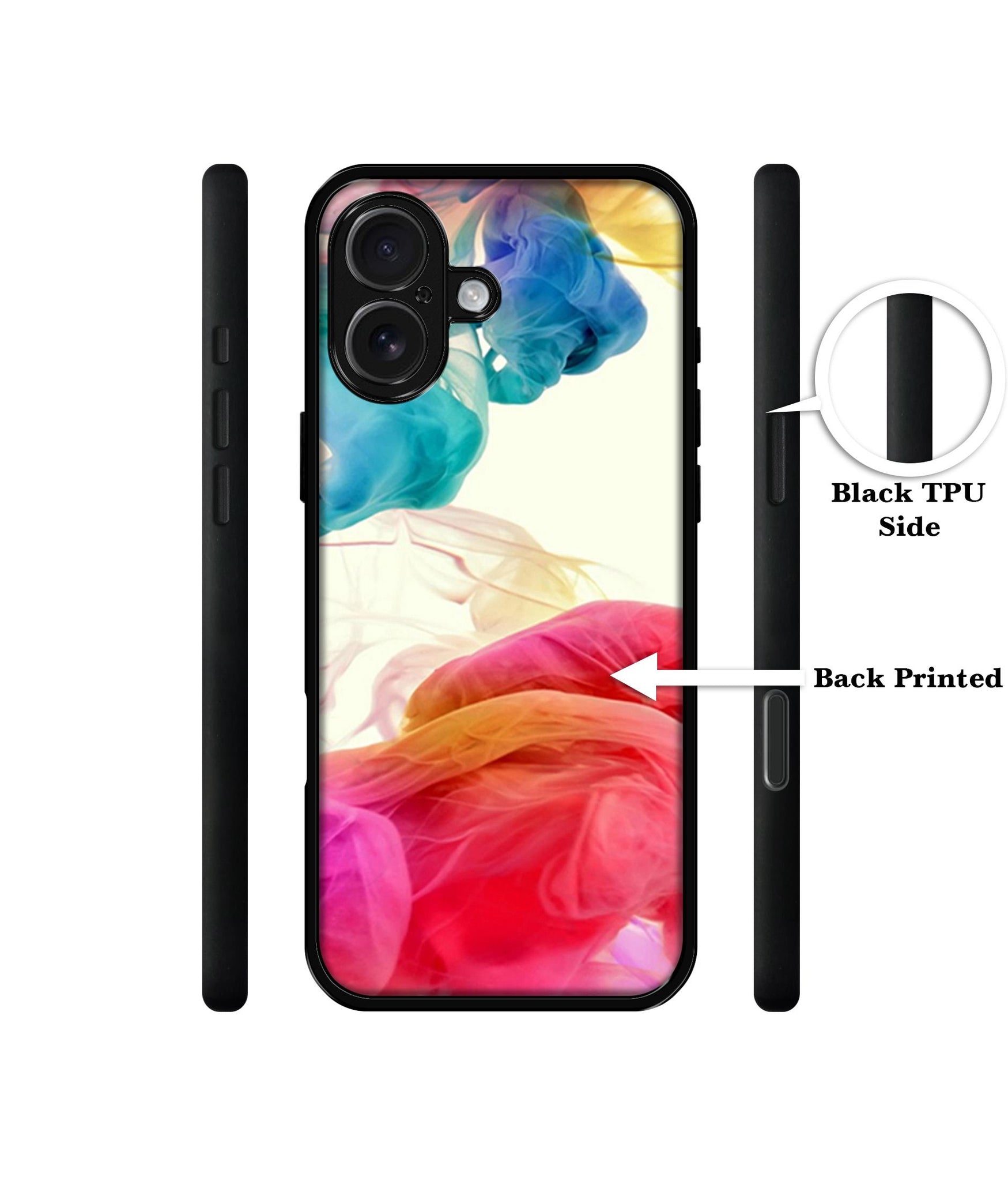 Colored Smoke Designer 2D Printed Back Case Cover for Apple iPhone 17