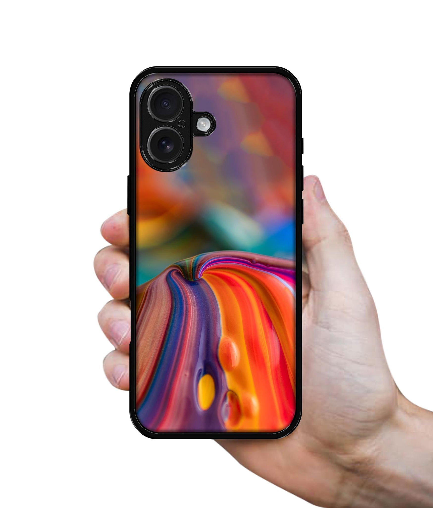 Rainbow Colors Designer 2D Printed Back Case Cover for Apple iPhone 17