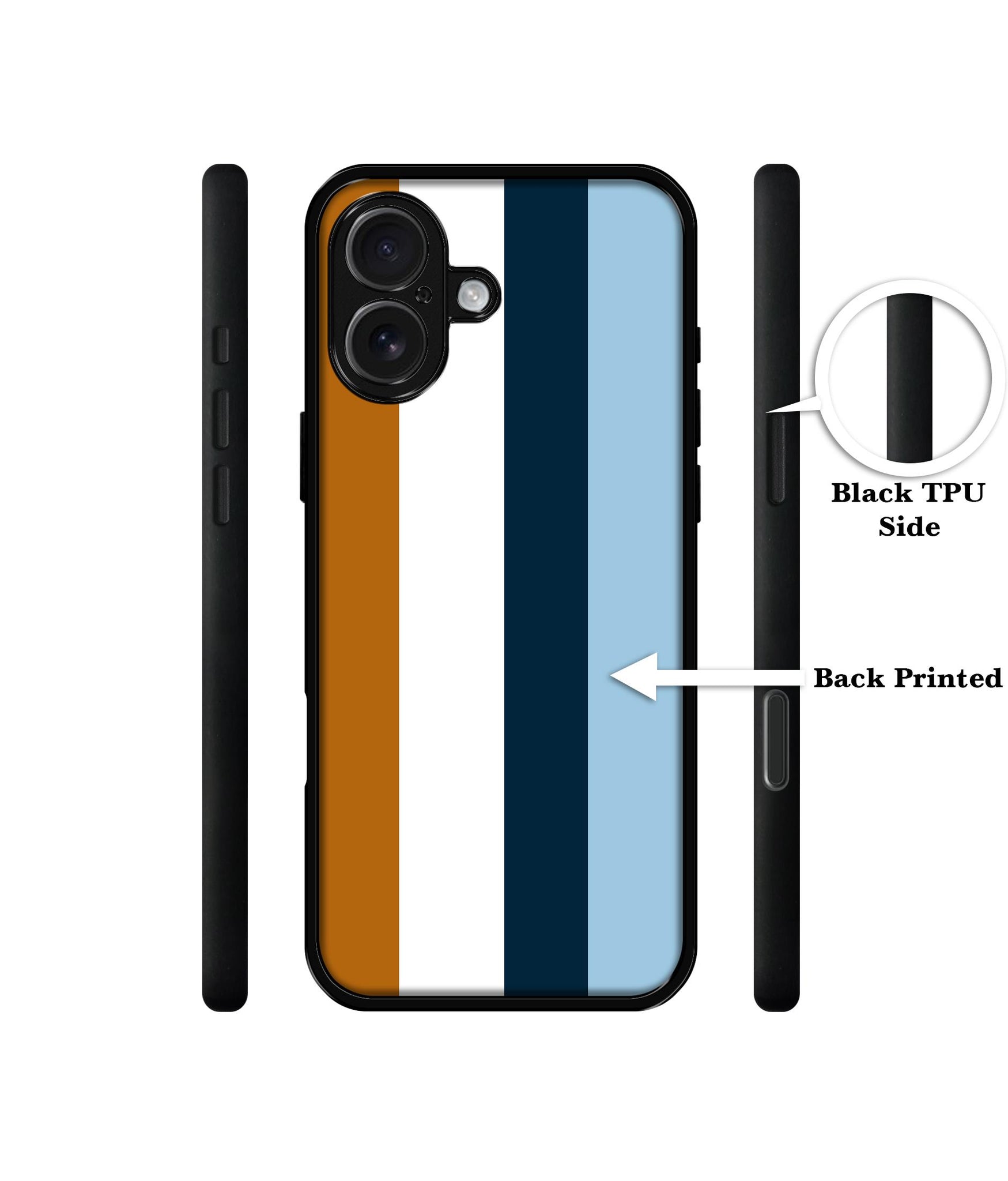 Color Stripes Designer 2D Printed Back Case Cover for Apple iPhone 17