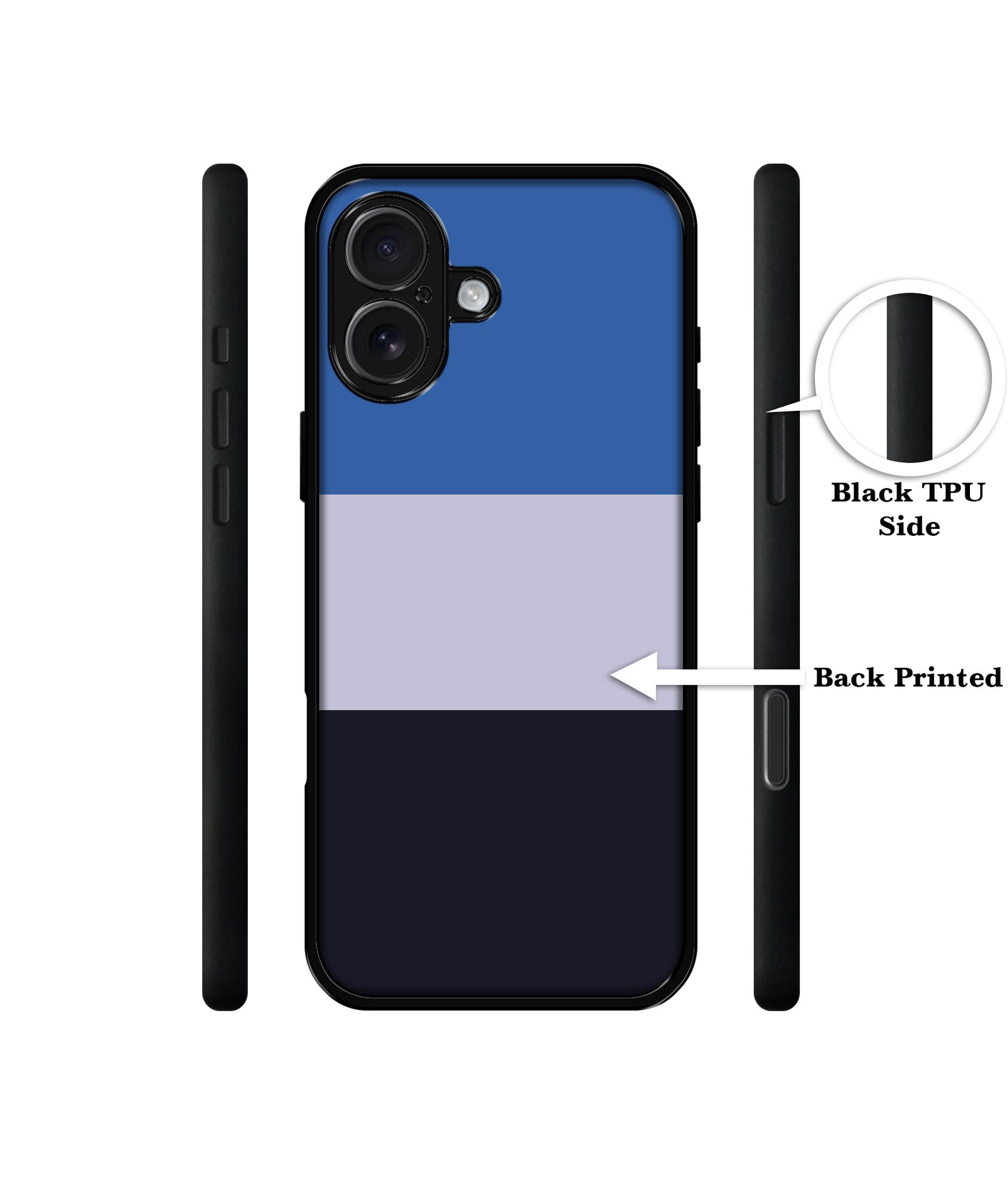 Three Color Stripes Designer 2D Printed Back Case Cover for Apple iPhone 17