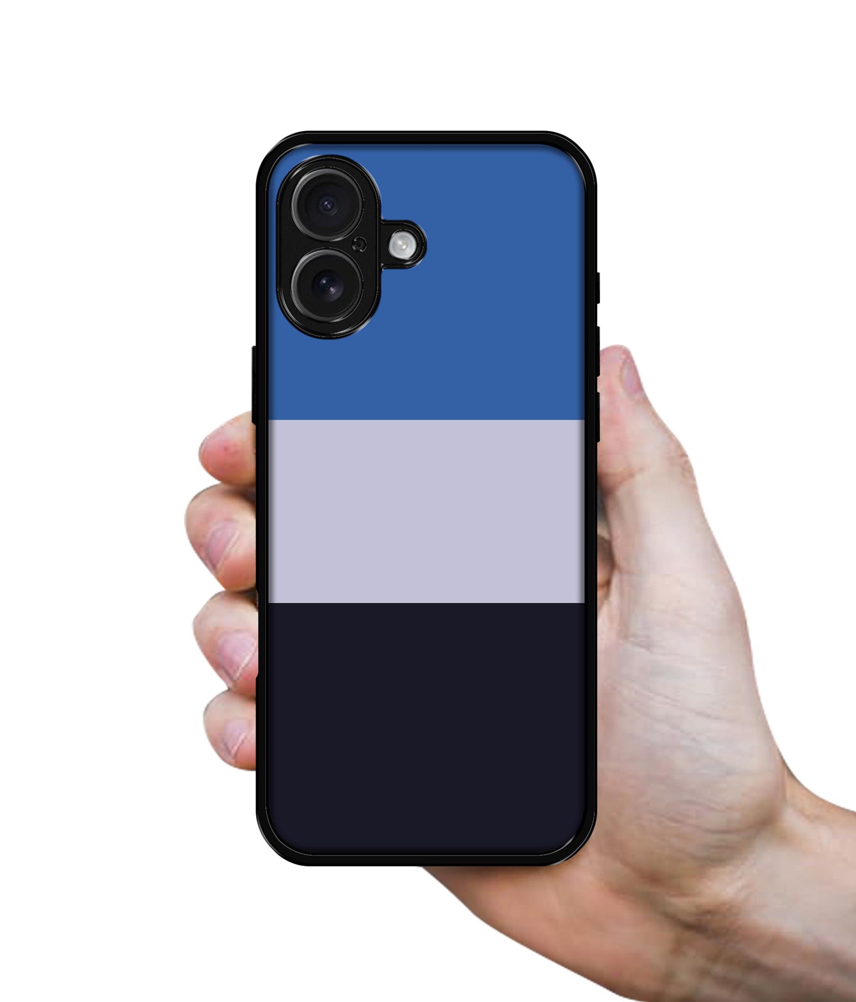 Three Color Stripes Designer 2D Printed Back Case Cover for Apple iPhone 17