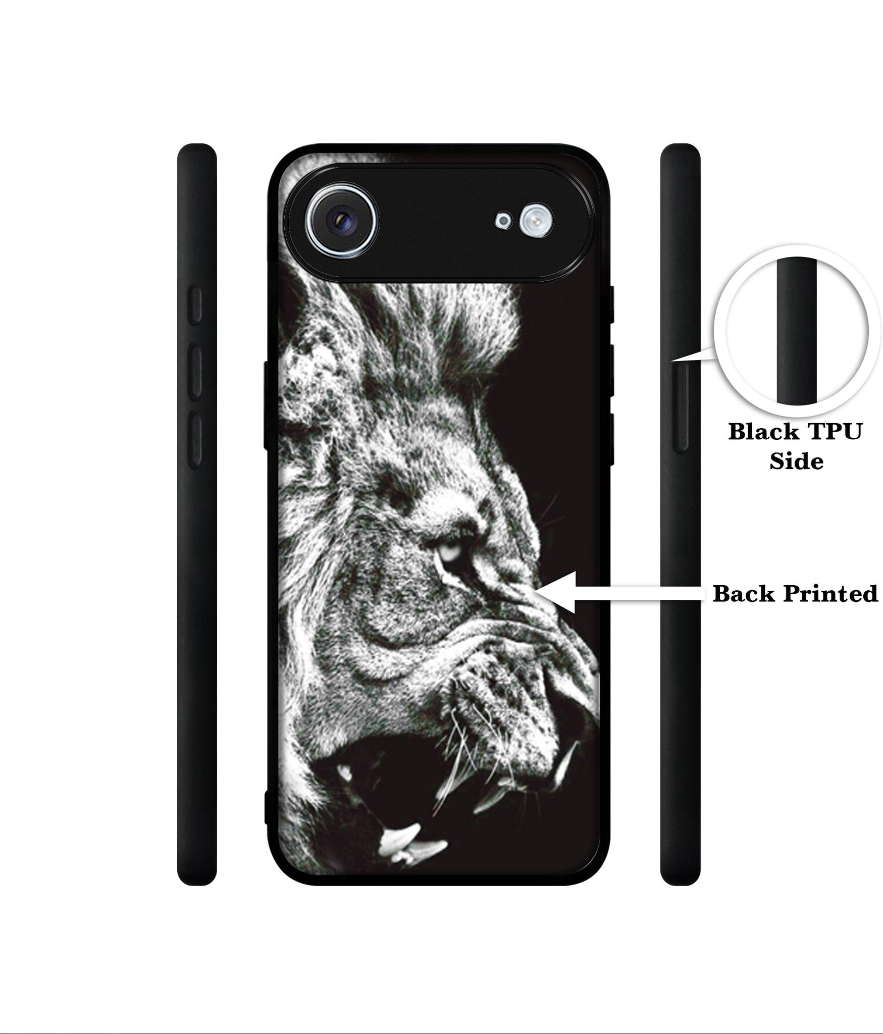 Angry Lion Designer 2D Printed Back Case Cover for Apple iPhone 17 Air