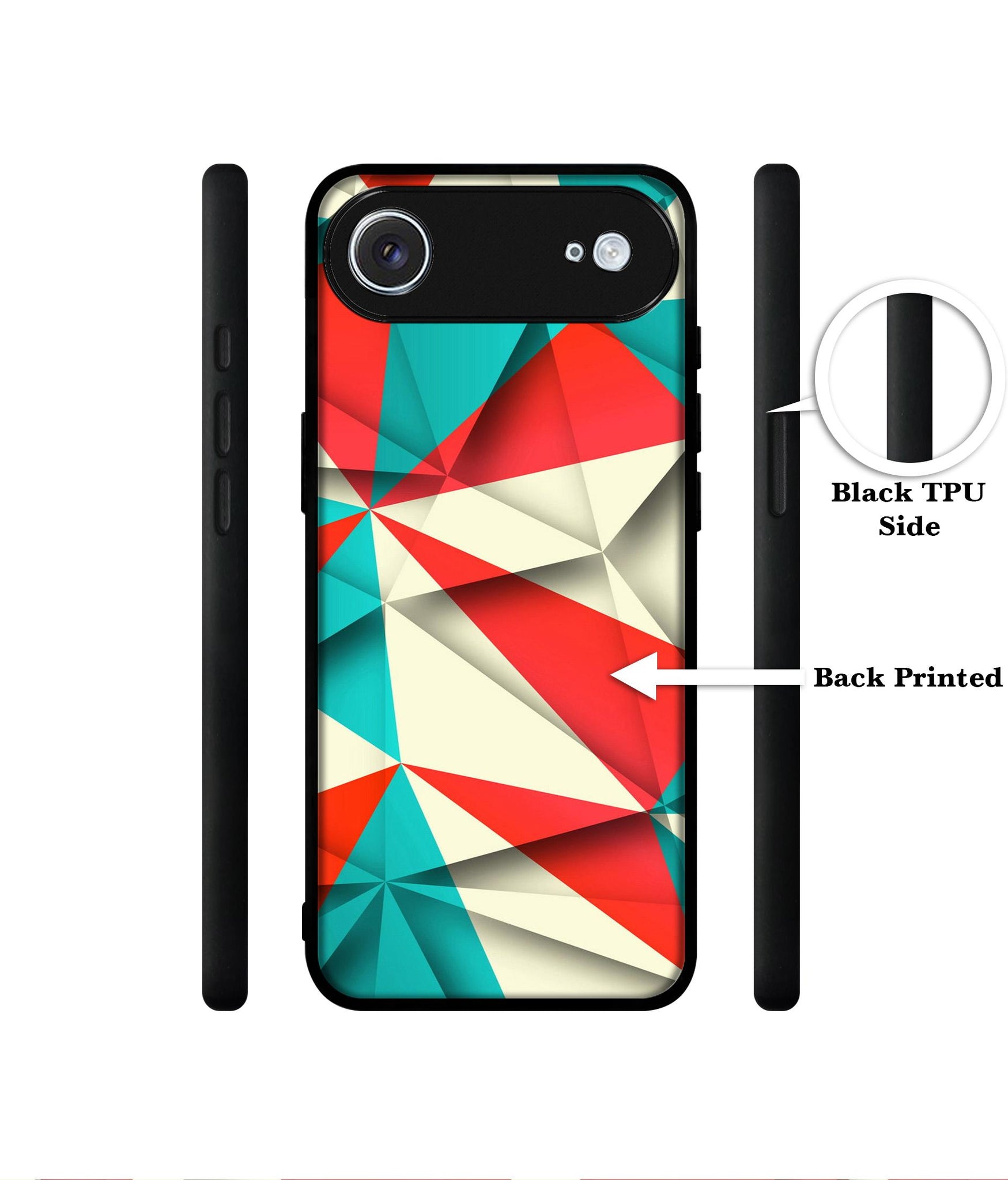 Red Blue White Pattern Designer 2D Printed Back Case Cover for Apple iPhone 17 Air