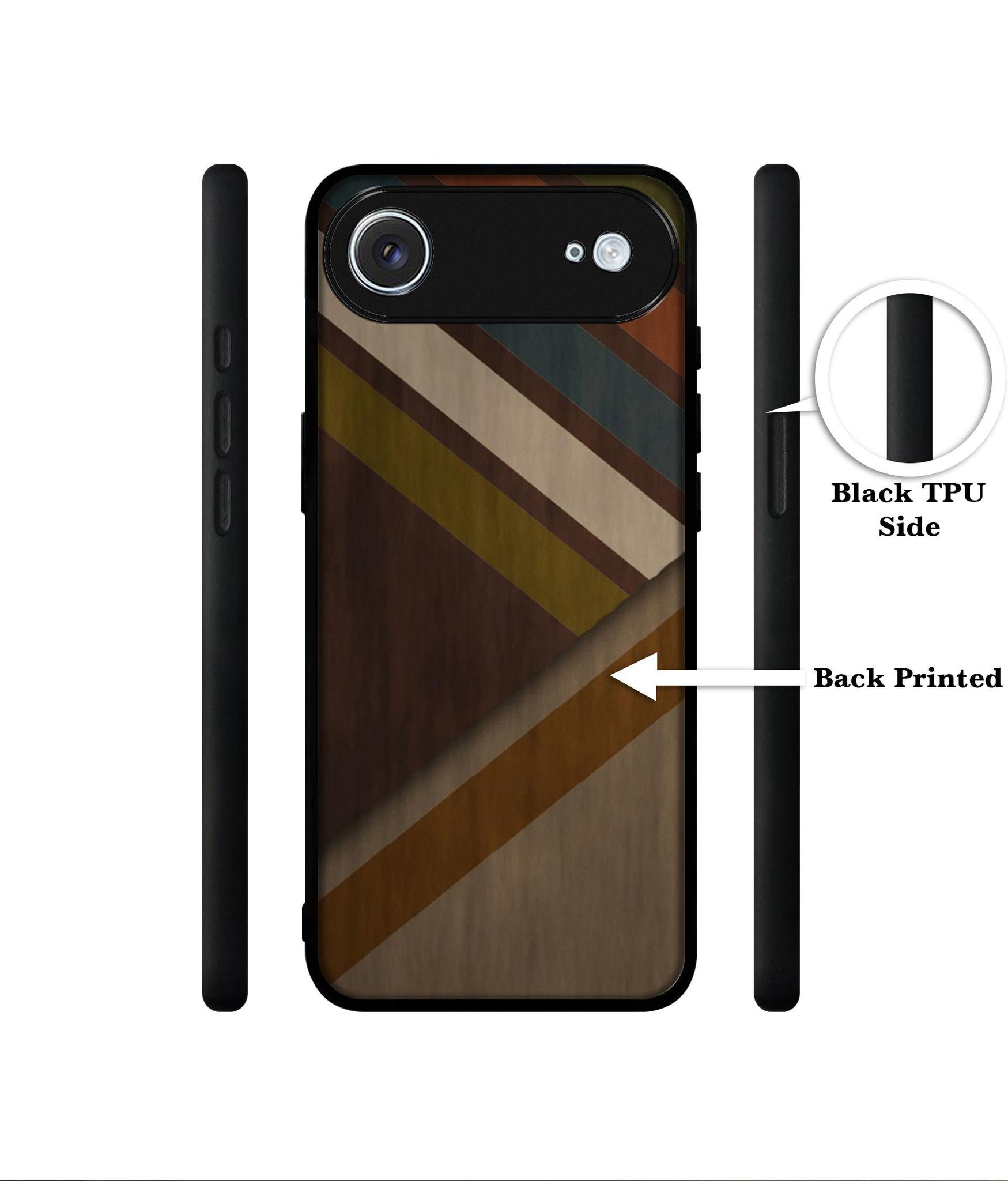 Colorful Wooden Pattern Designer 2D Printed Back Case Cover for Apple iPhone 17 Air