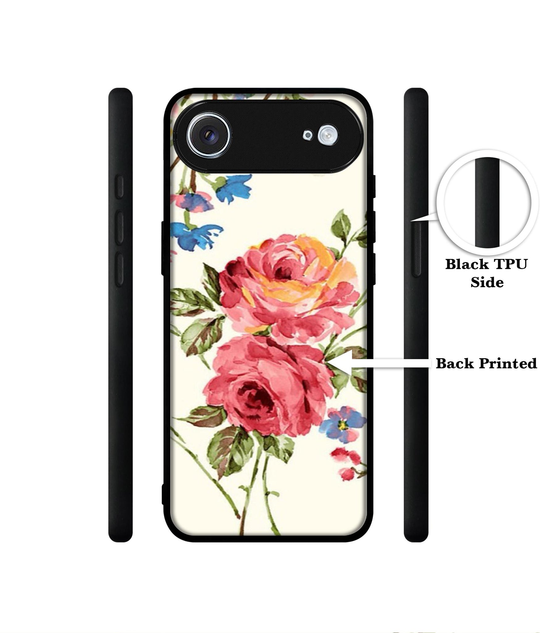 Vintage Painting Flower Designer 2D Printed Back Case Cover for Apple iPhone 17 Air