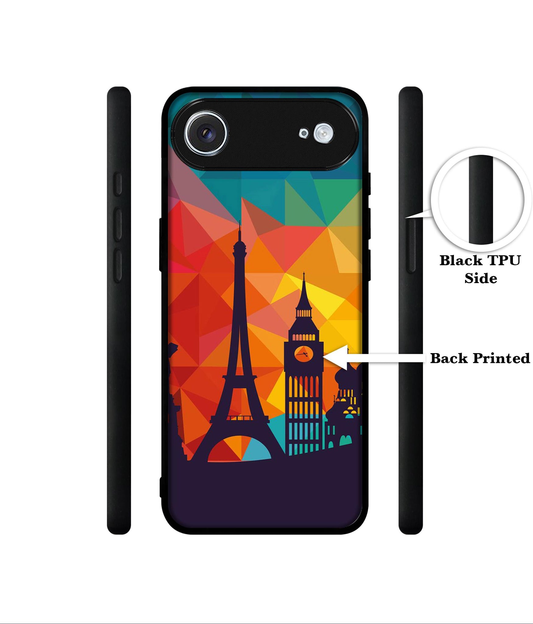 Colored Paris Designer 2D Printed Back Case Cover for Apple iPhone 17 Air