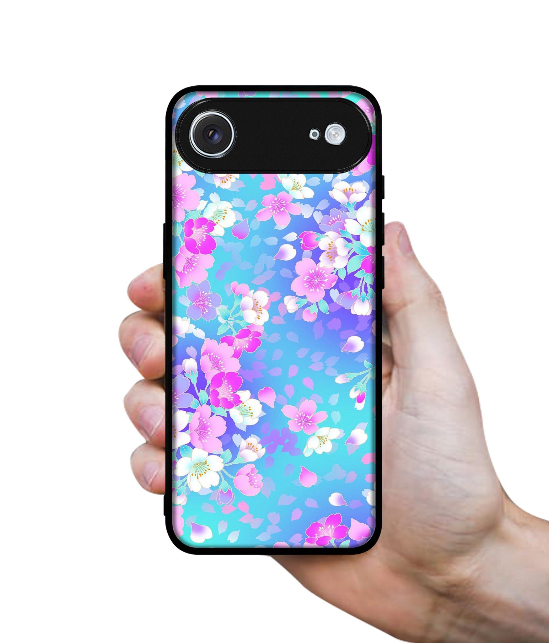 Floral Blue Pattern Designer 2D Printed Back Case Cover for Apple iPhone 17 Air