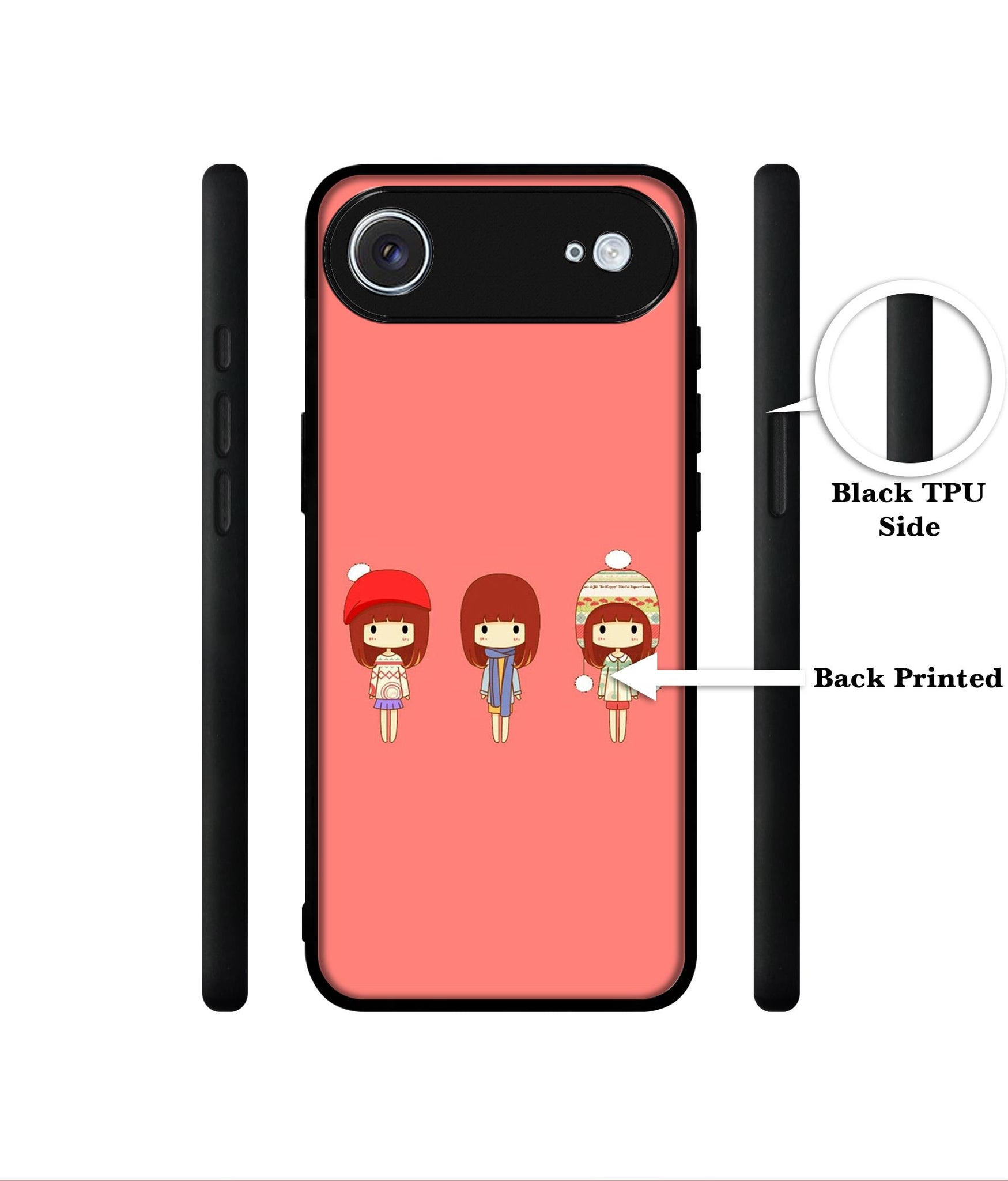 Cute Girls Designer 2D Printed Back Case Cover for Apple iPhone 17 Air