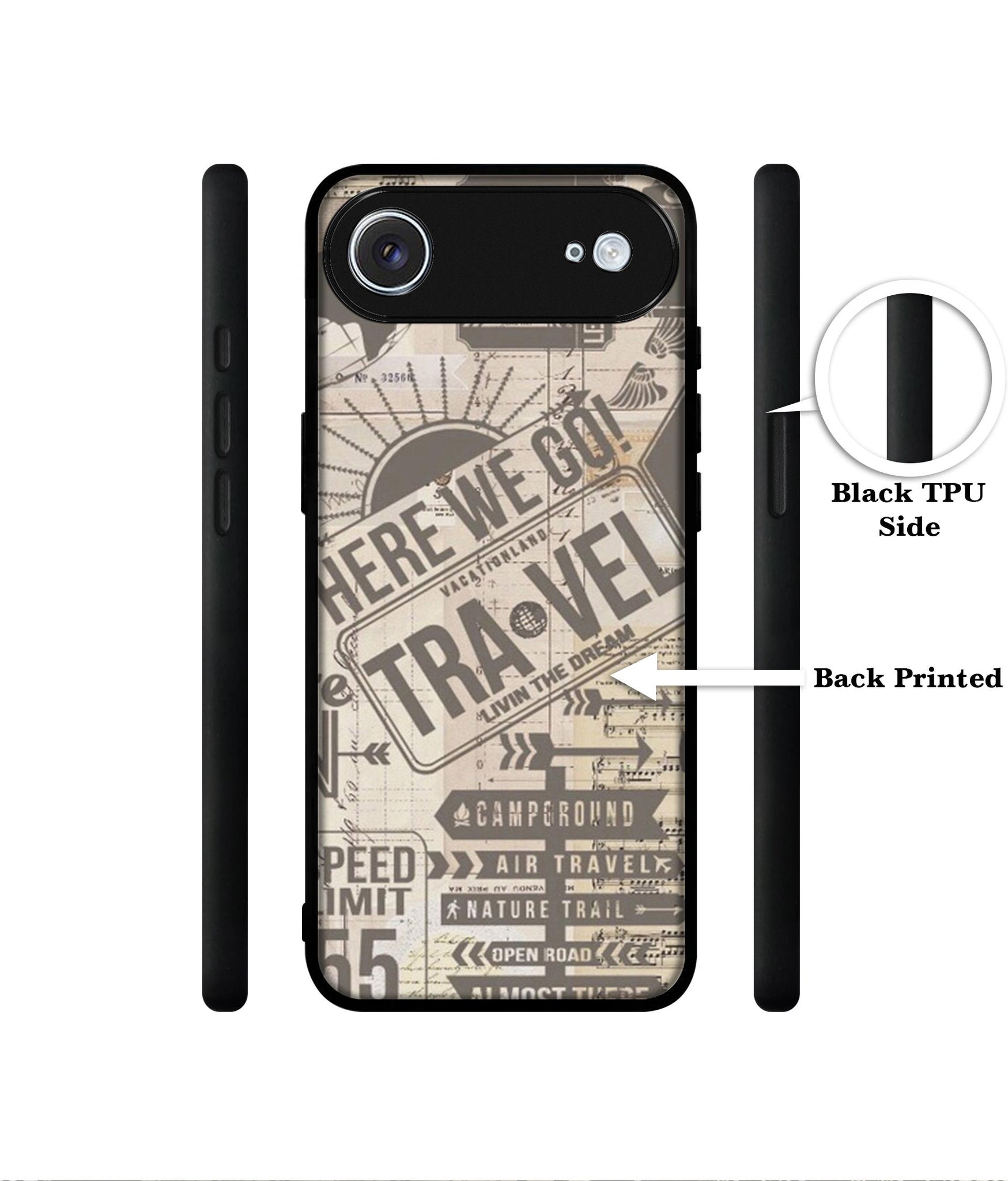 Travel Designer 2D Printed Back Case Cover for Apple iPhone 17 Air