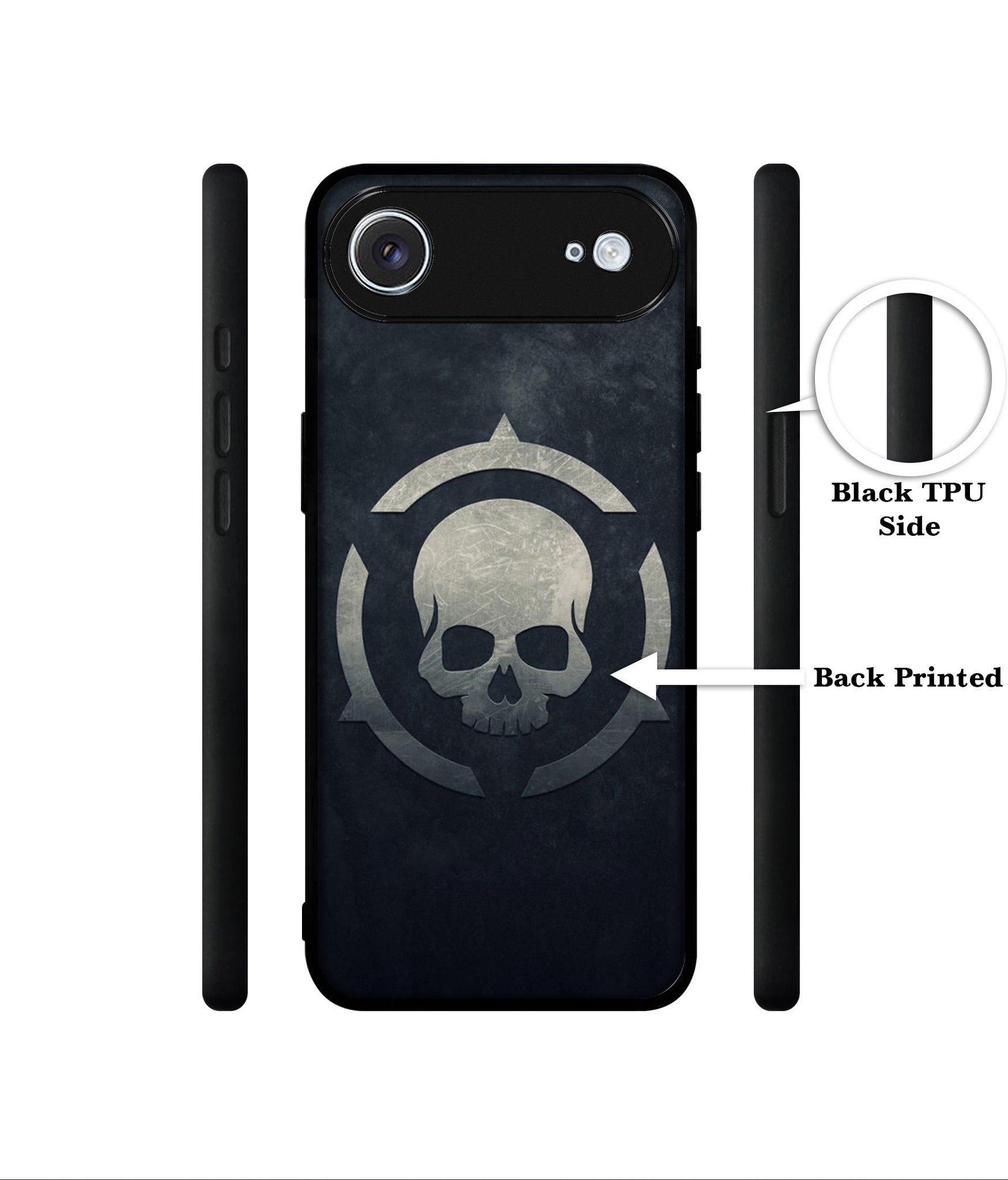 Skull Pattern Print Designer 2D Printed Back Case Cover for Apple iPhone 17 Air