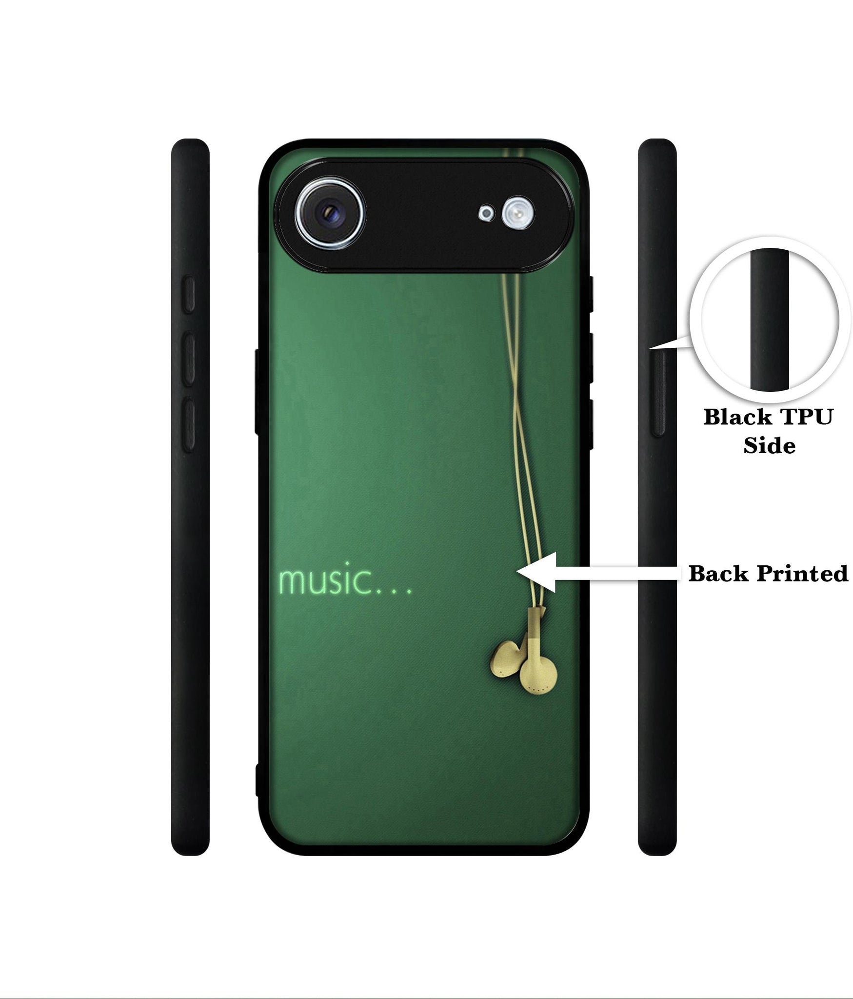 Headphone Music Designer 2D Printed Back Case Cover for Apple iPhone 17 Air