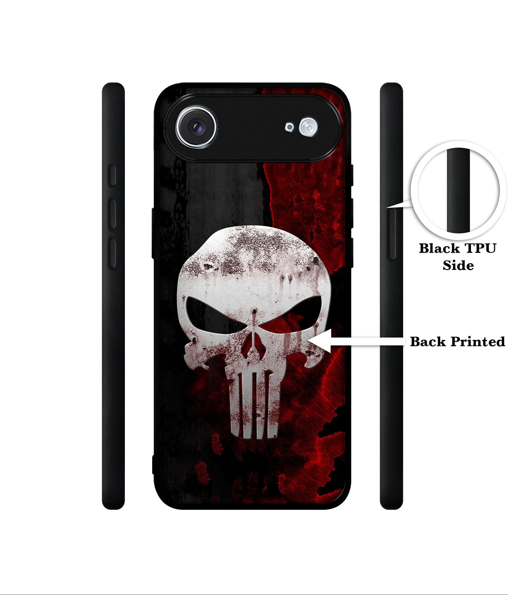 Punisher Skull Designer 2D Printed Back Case Cover for Apple iPhone 17 Air
