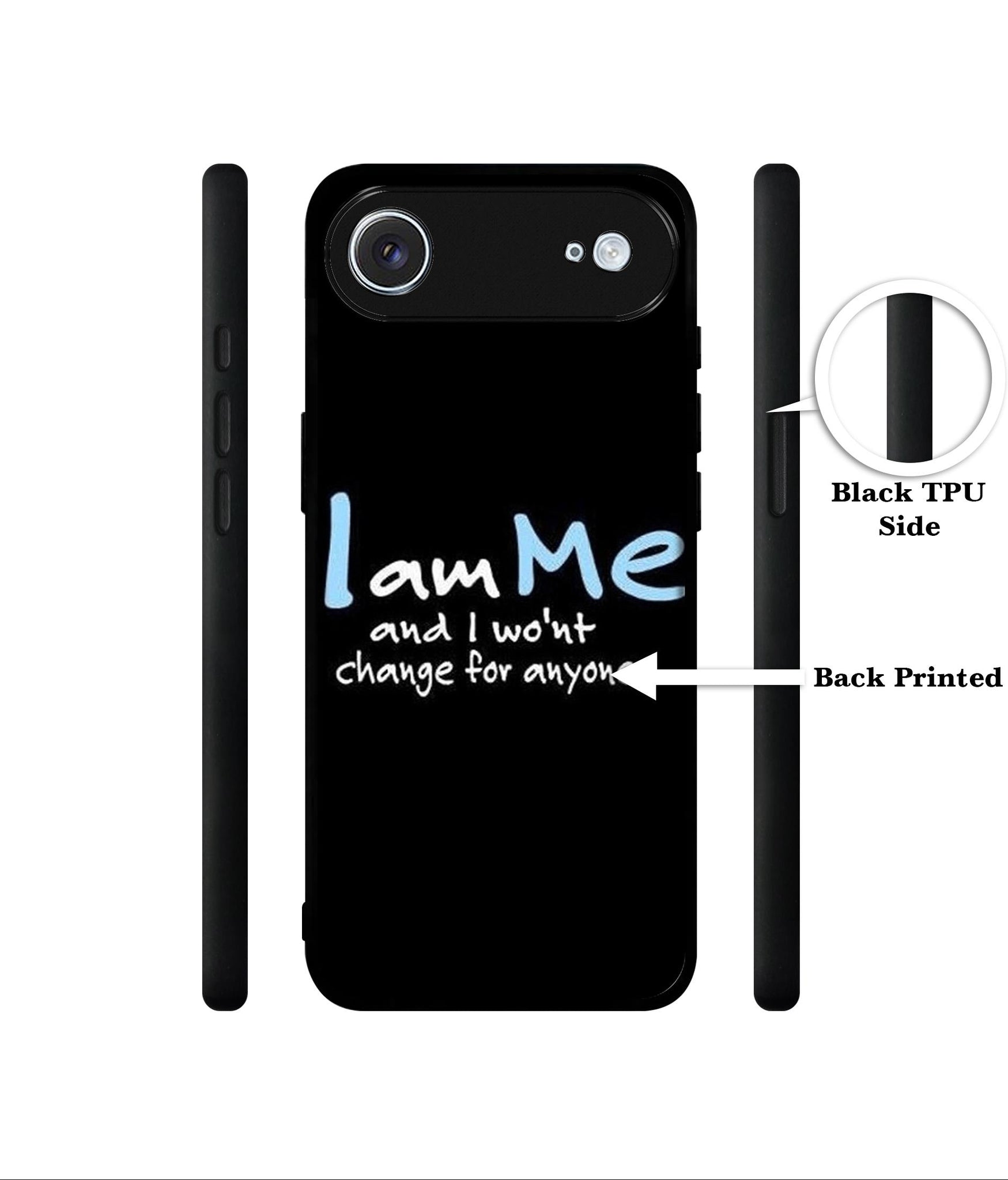 I Am Me Quotes Designer 2D Printed Back Case Cover for Apple iPhone 17 Air