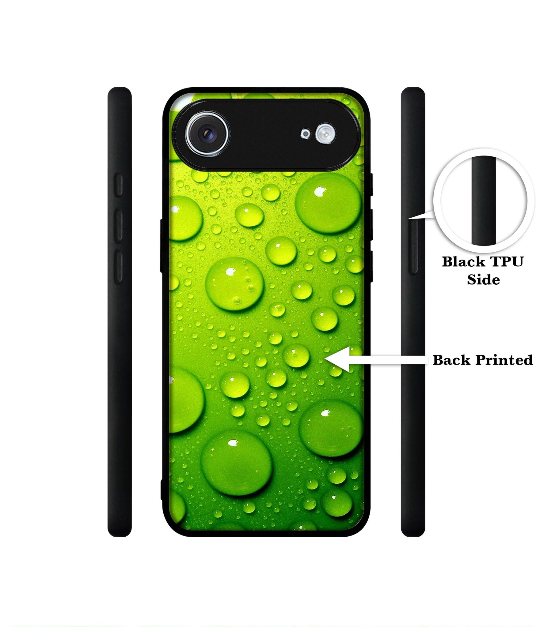Green Bubbles Designer 2D Printed Back Case Cover for Apple iPhone 17 Air