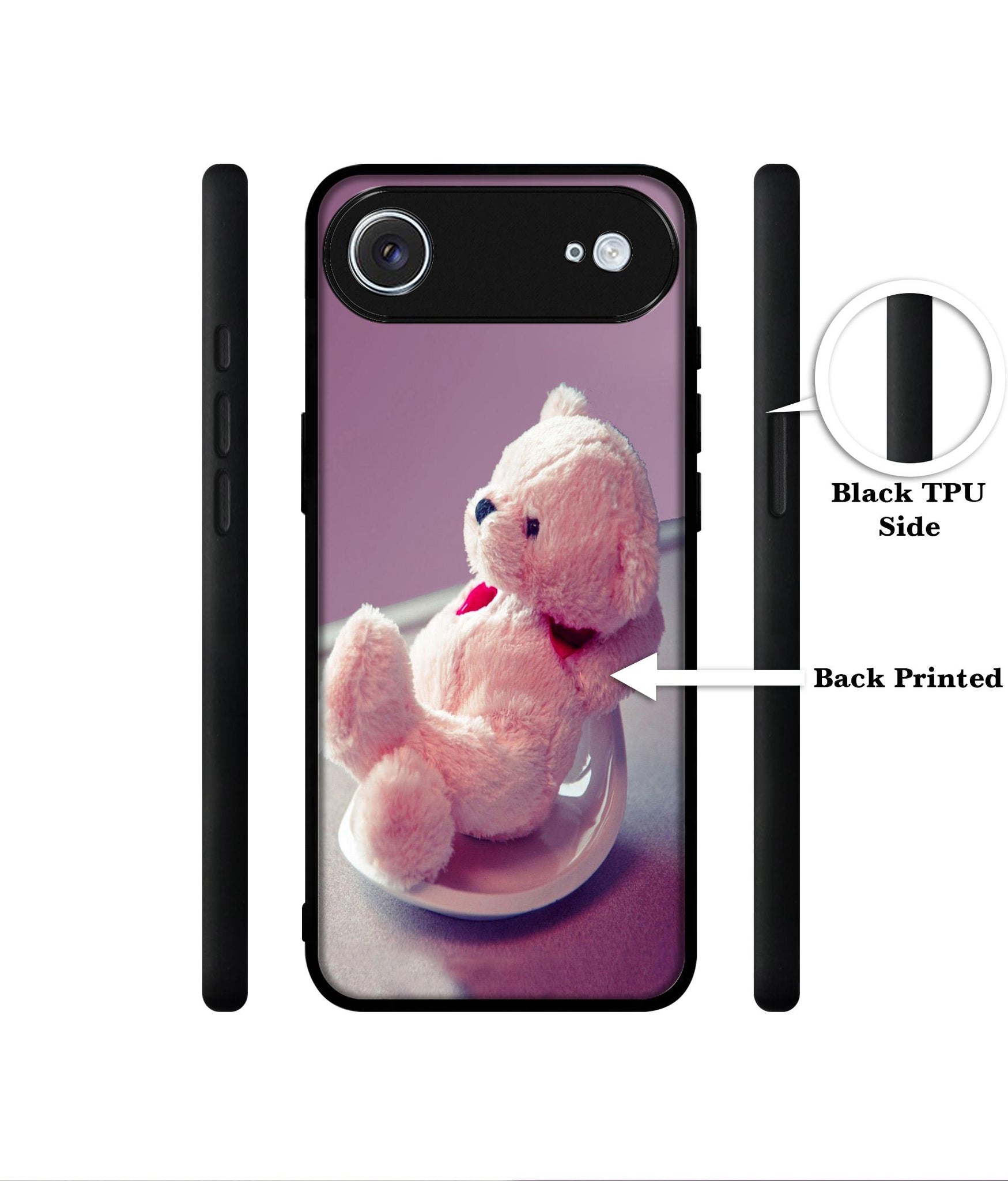 Cute Teddy Bear Designer 2D Printed Back Case Cover for Apple iPhone 17 Air