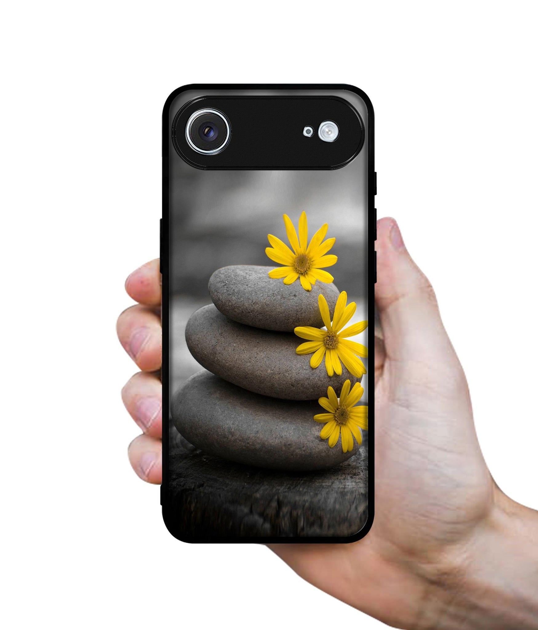 Stones And Flower Designer 2D Printed Back Case Cover for Apple iPhone 17 Air