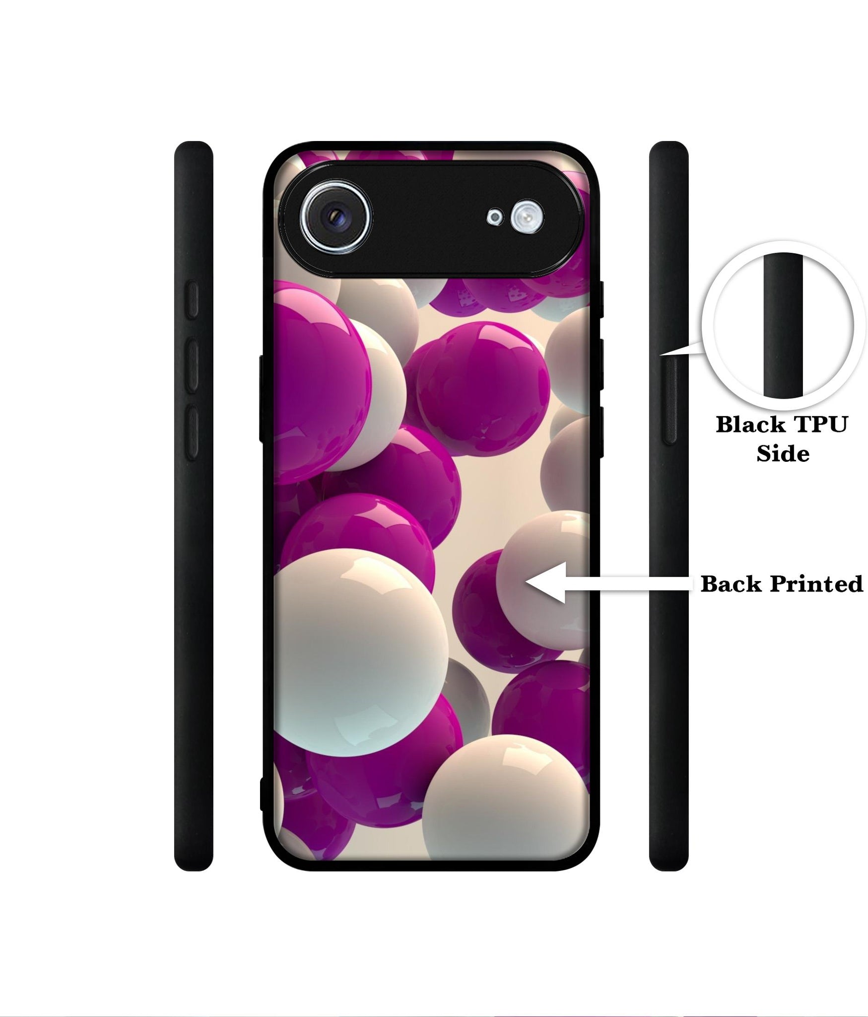 3D Balloons Designer 2D Printed Back Case Cover for Apple iPhone 17 Air
