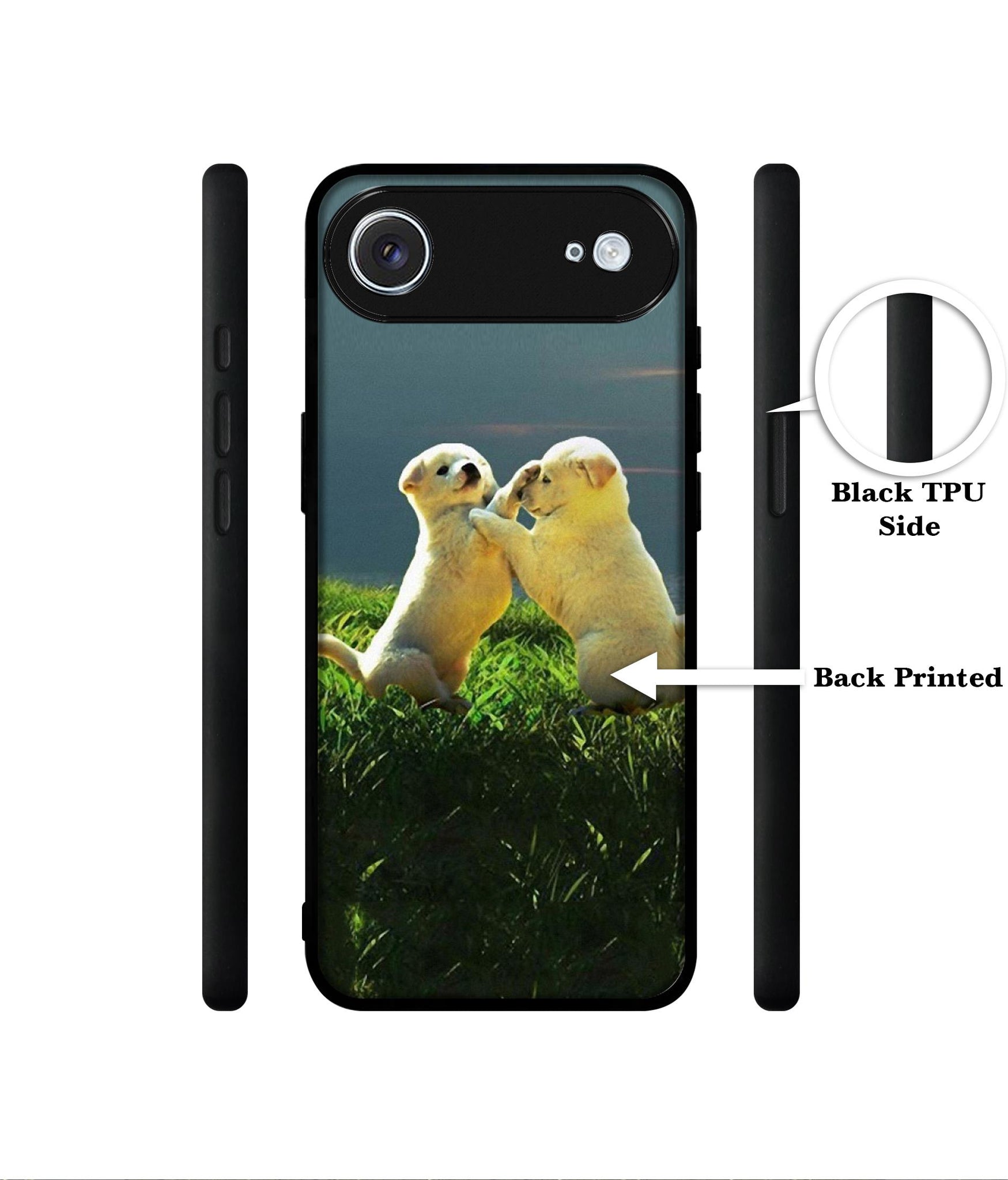 Puppy Couple Sunset Designer 2D Printed Back Case Cover for Apple iPhone 17 Air