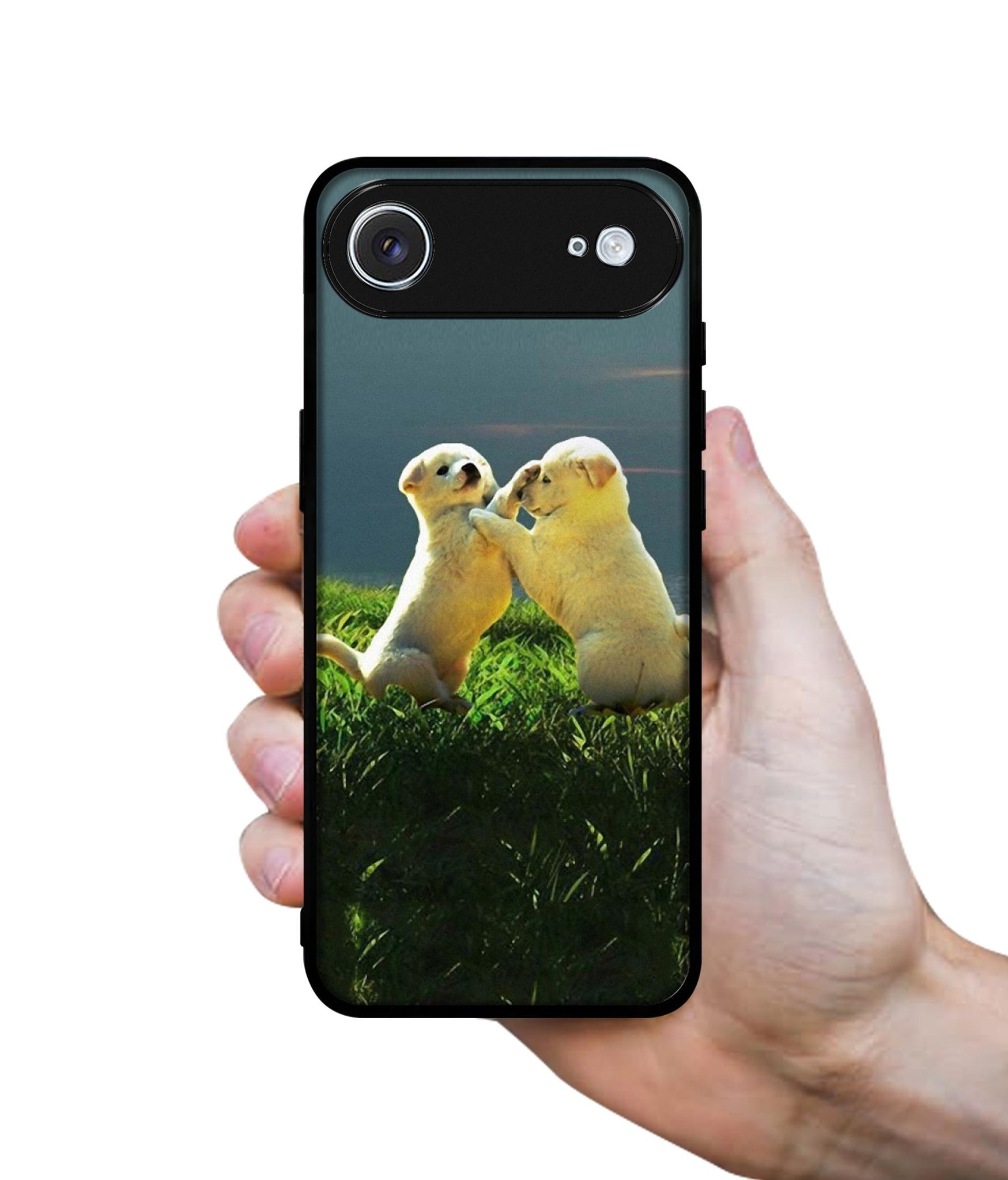 Puppy Couple Sunset Designer 2D Printed Back Case Cover for Apple iPhone 17 Air