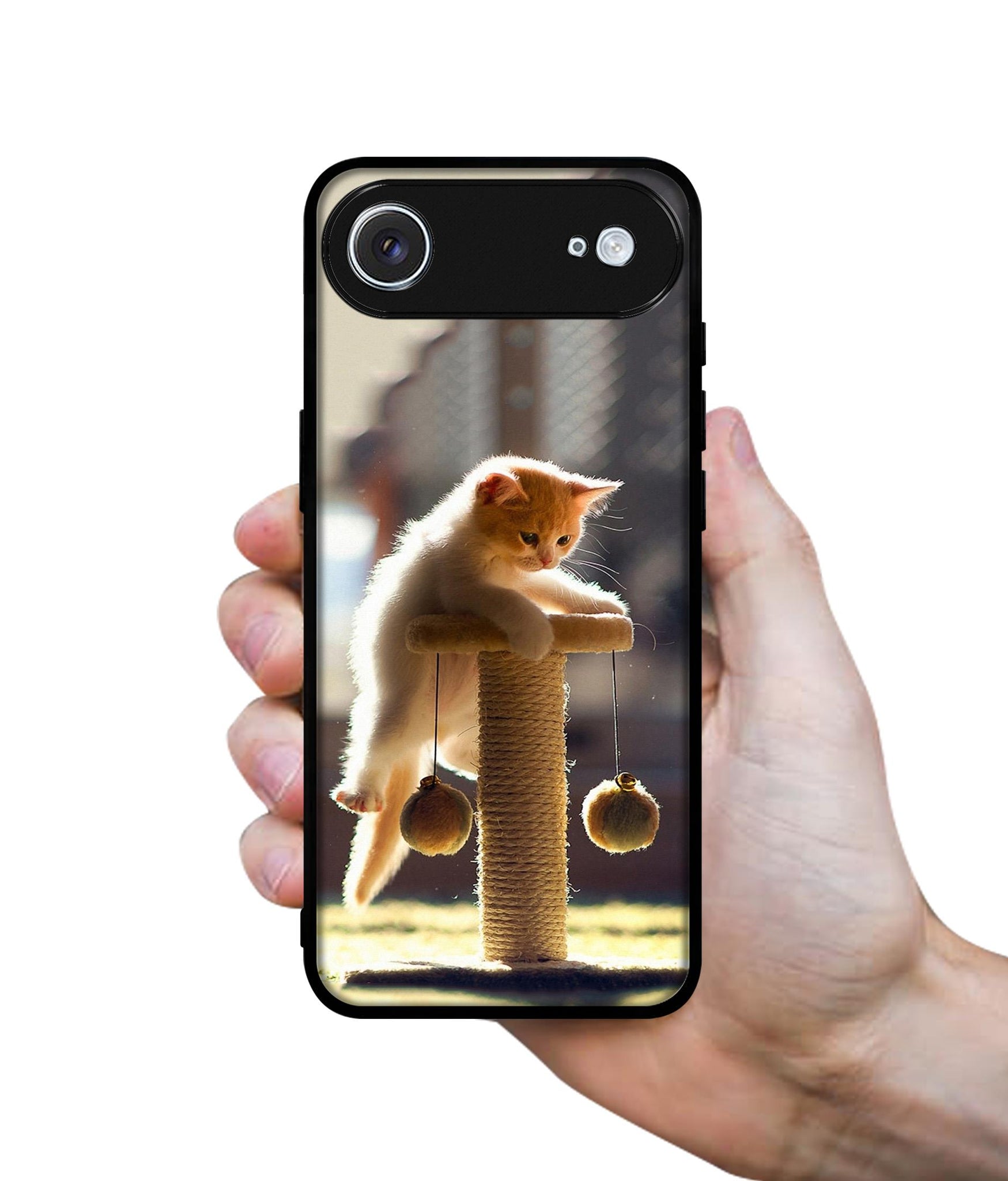 Cat Climbing Designer 2D Printed Back Case Cover for Apple iPhone 17 Air