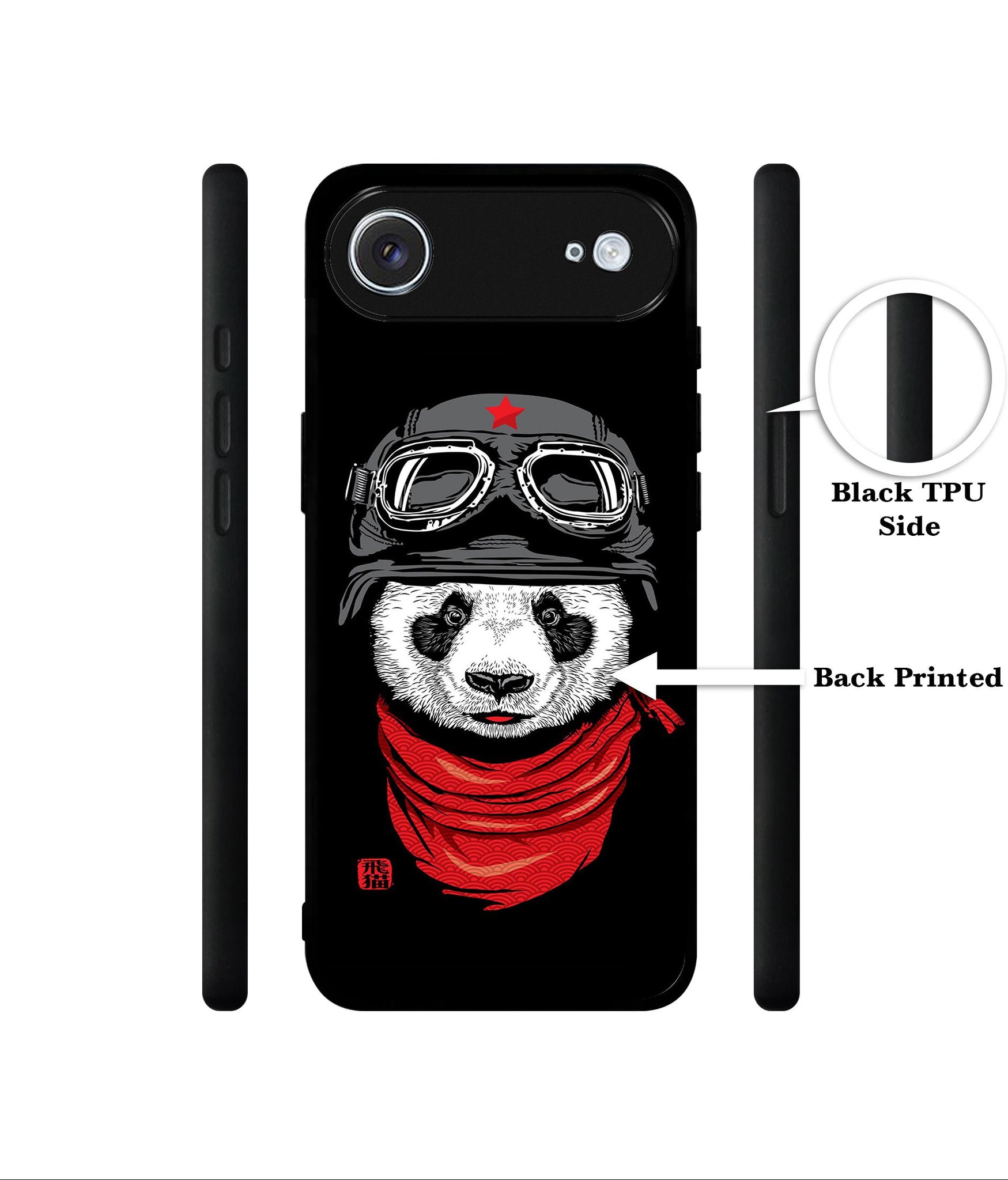 Biker Panda Designer 2D Printed Back Case Cover for Apple iPhone 17 Air