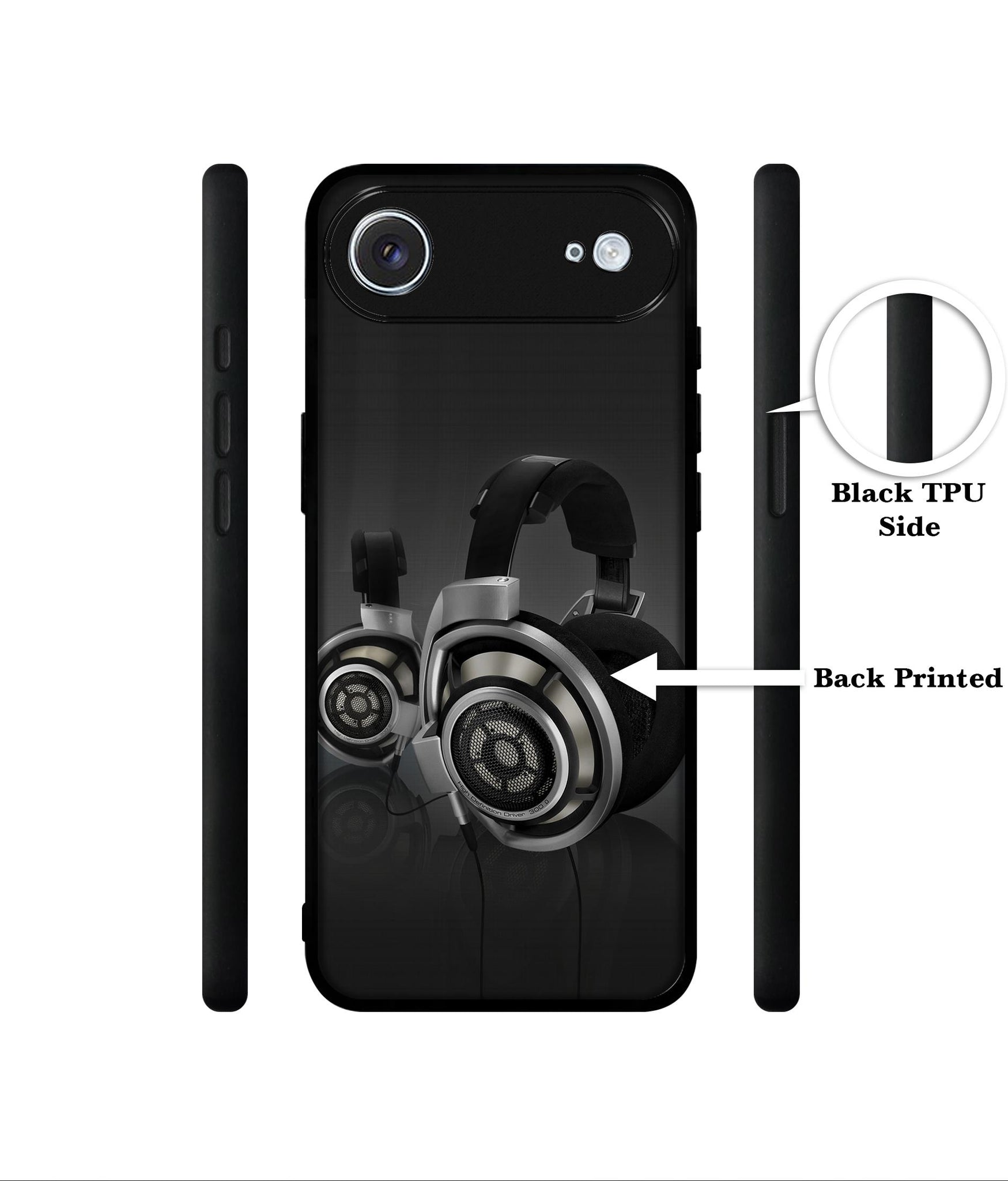 Head Phone Designer 2D Printed Back Case Cover for Apple iPhone 17 Air