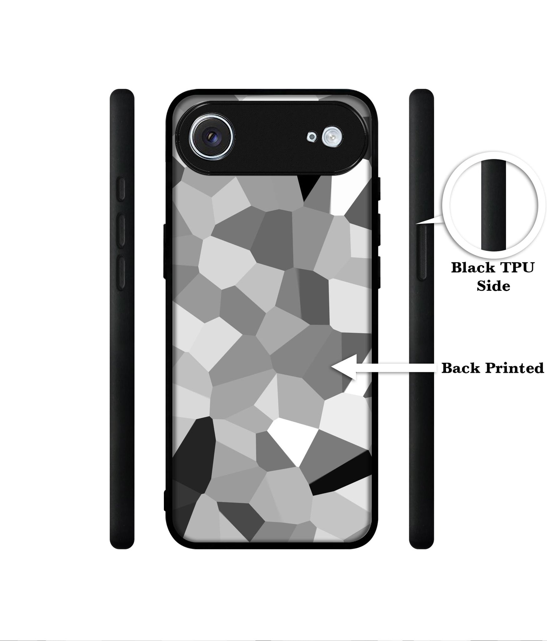 Black & White Mathematical Shape Designer 2D Printed Back Case Cover for Apple iPhone 17 Air
