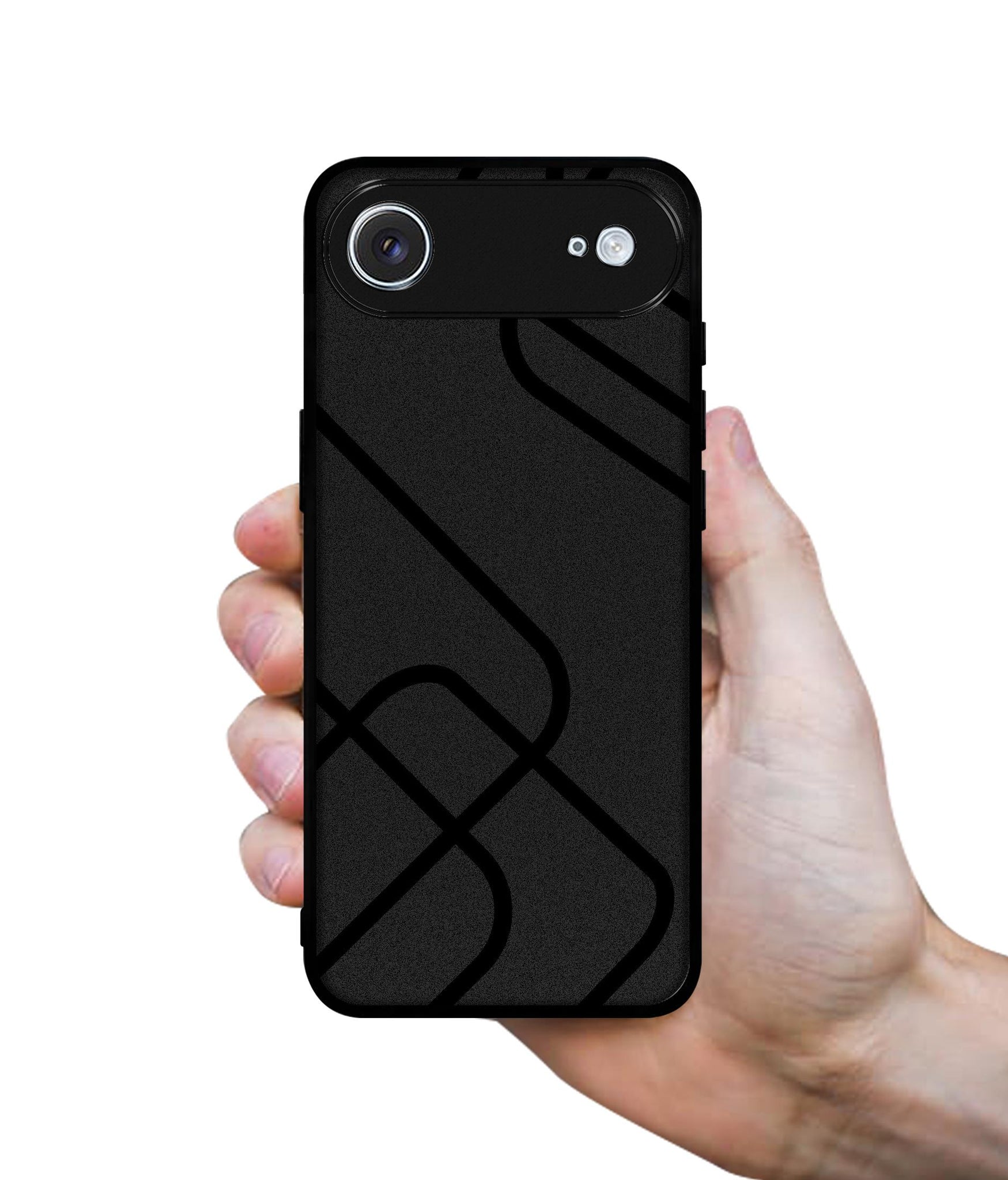 Zig-Zag Black Line Designer 2D Printed Back Case Cover for Apple iPhone 17 Air