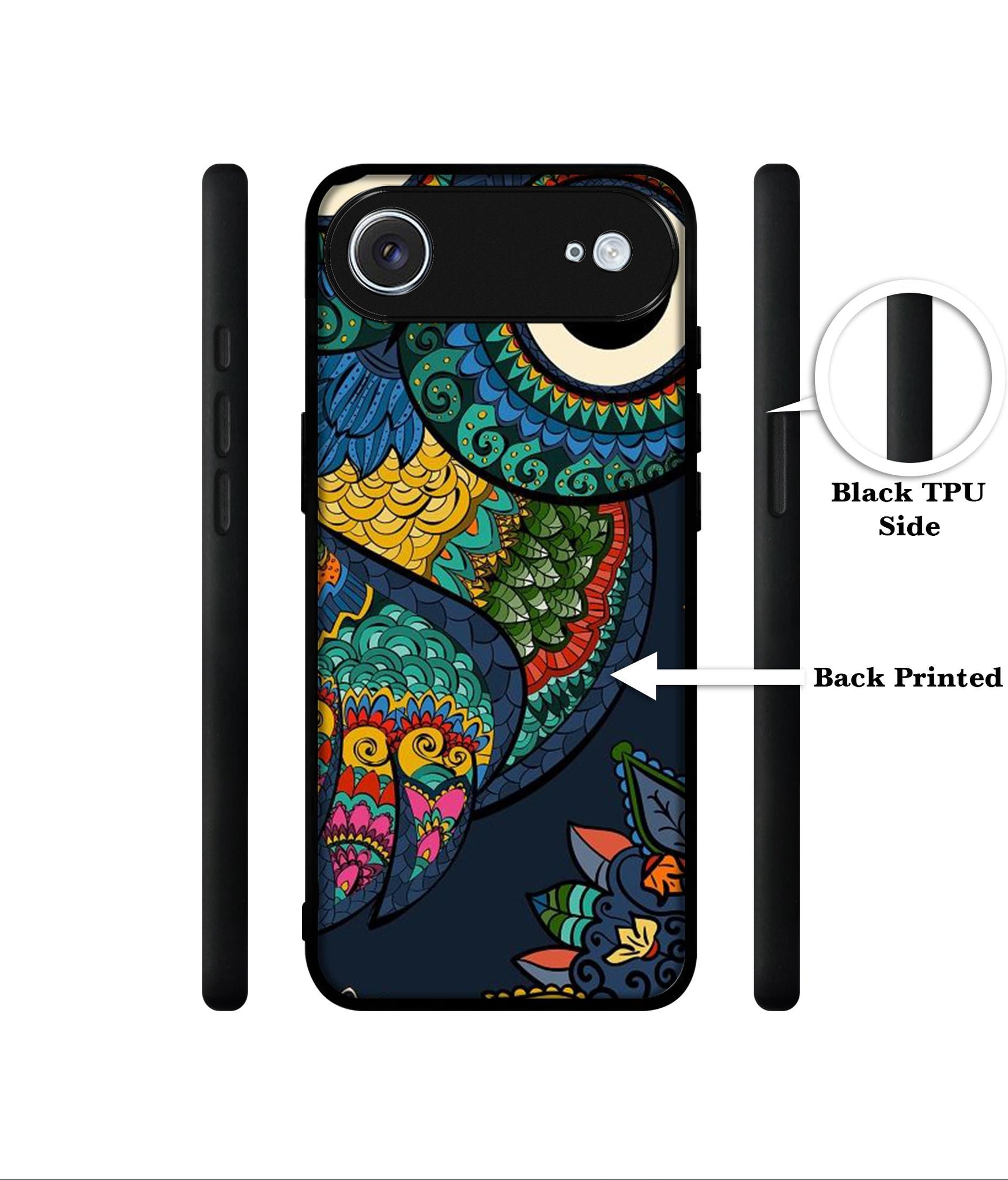 Owl Illustration Designer 2D Printed Back Case Cover for Apple iPhone 17 Air