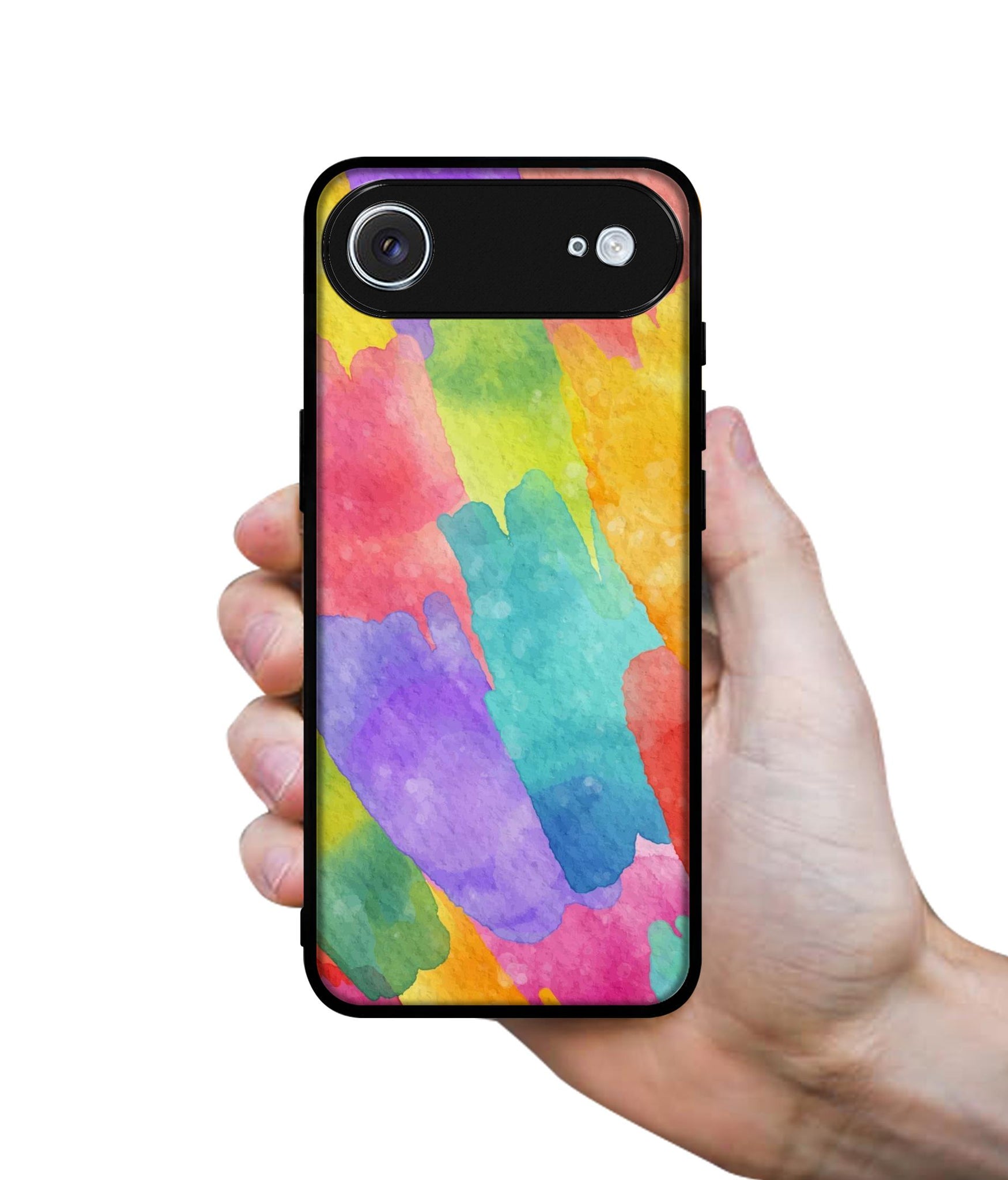 Water Paint Colorful Abstract Designer 2D Printed Back Case Cover for Apple iPhone 17 Air