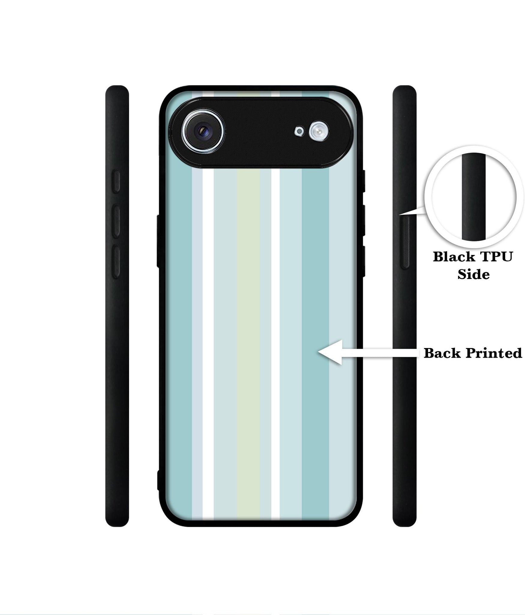 Light Green Stripes Designer 2D Printed Back Case Cover for Apple iPhone 17 Air