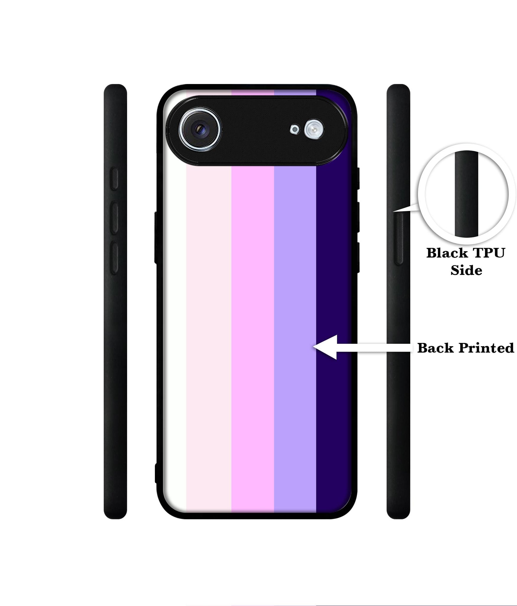 Pink and Purple Lines Designer 2D Printed Back Case Cover for Apple iPhone 17 Air