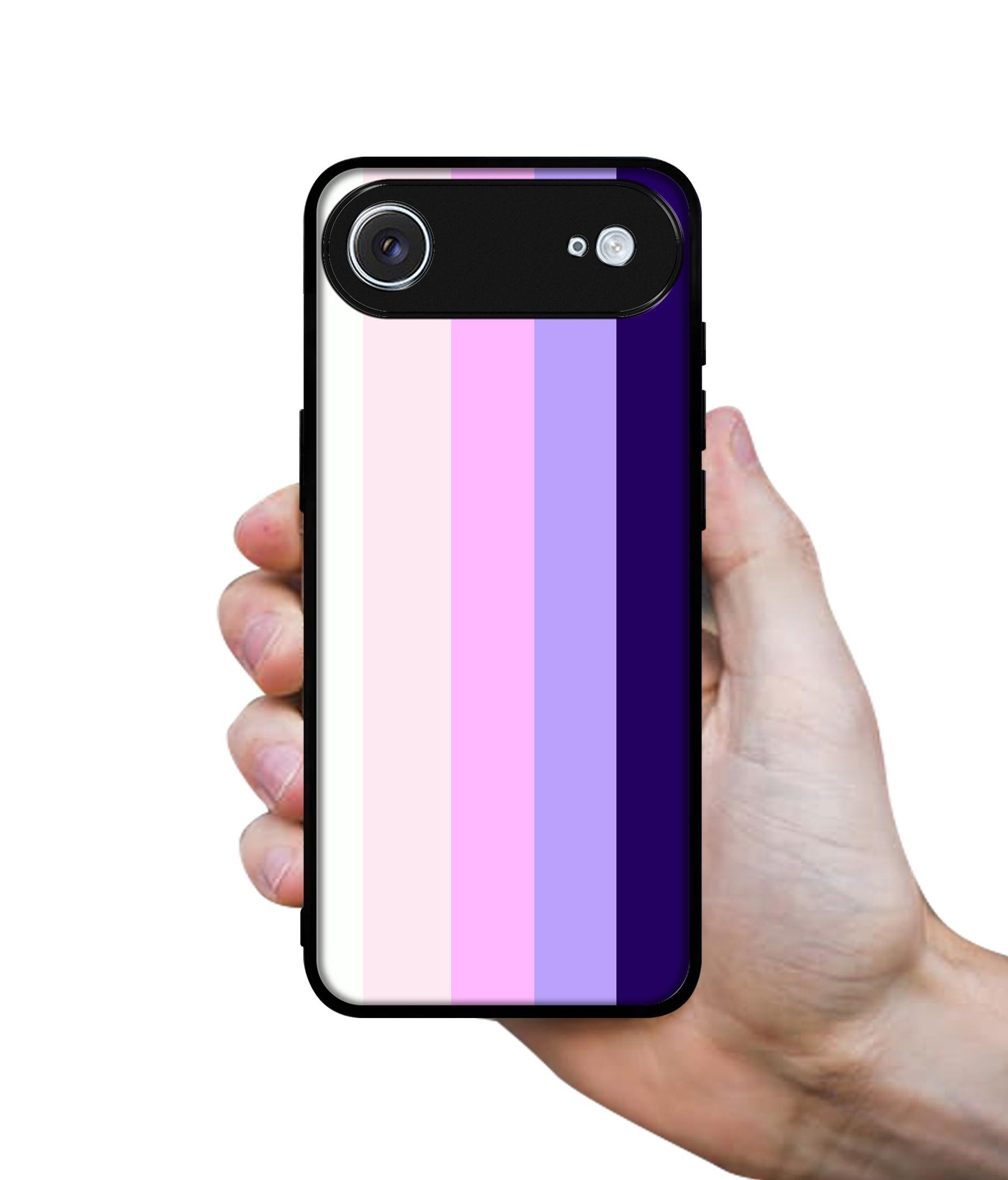 Pink and Purple Lines Designer 2D Printed Back Case Cover for Apple iPhone 17 Air