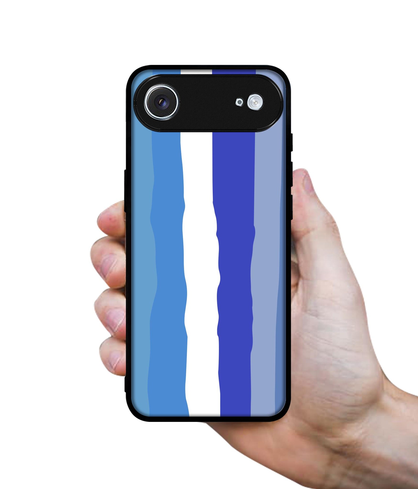 Blue Stripes Rainbow Designer 2D Printed Back Case Cover for Apple iPhone 17 Air