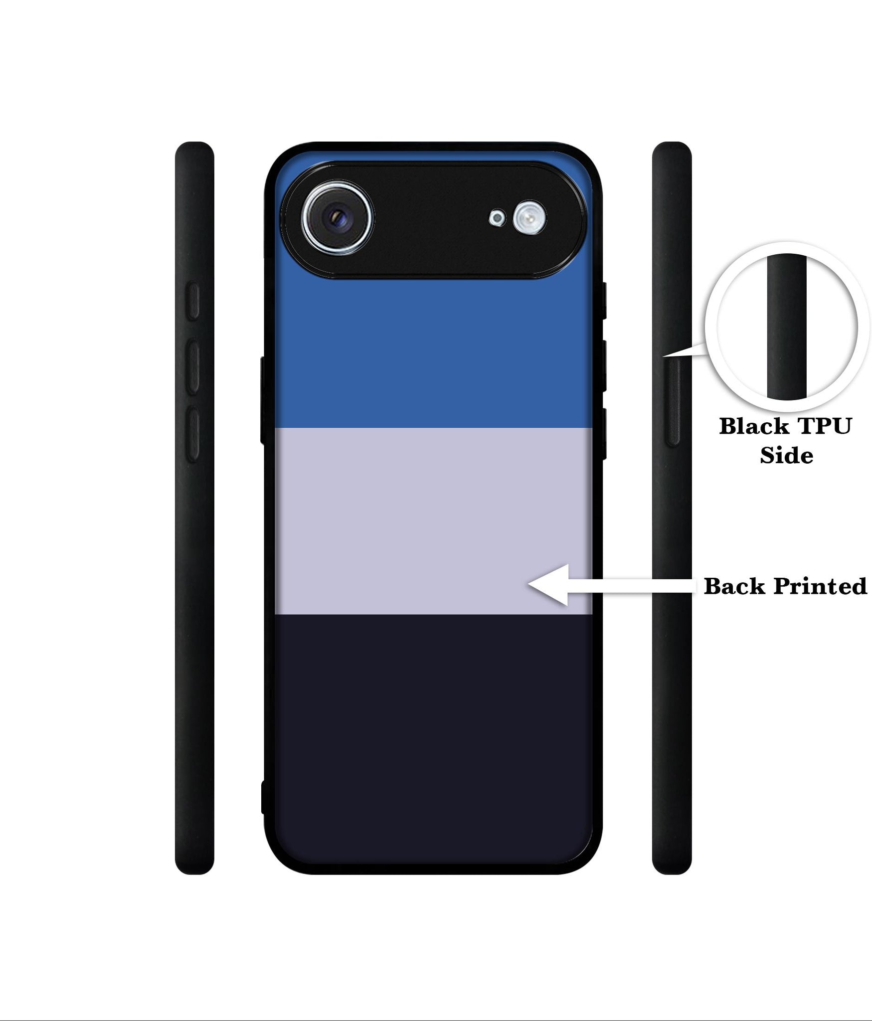 Three Color Stripes Designer 2D Printed Back Case Cover for Apple iPhone 17 Air