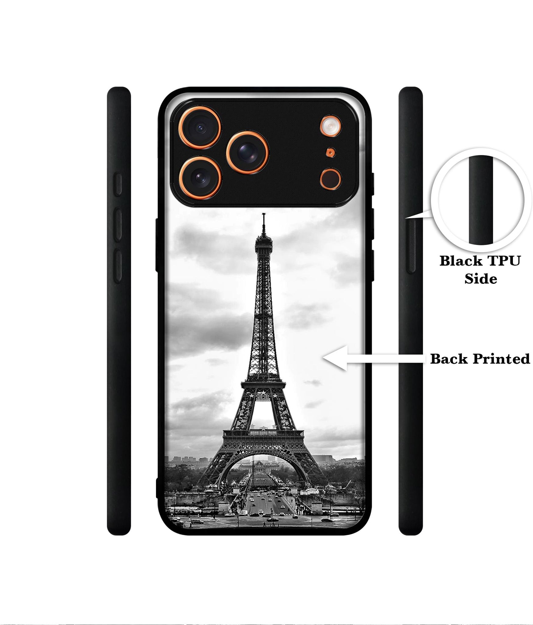 Eiffel Tower Designer 2D Printed Back Case Cover for Apple iPhone 17 Pro