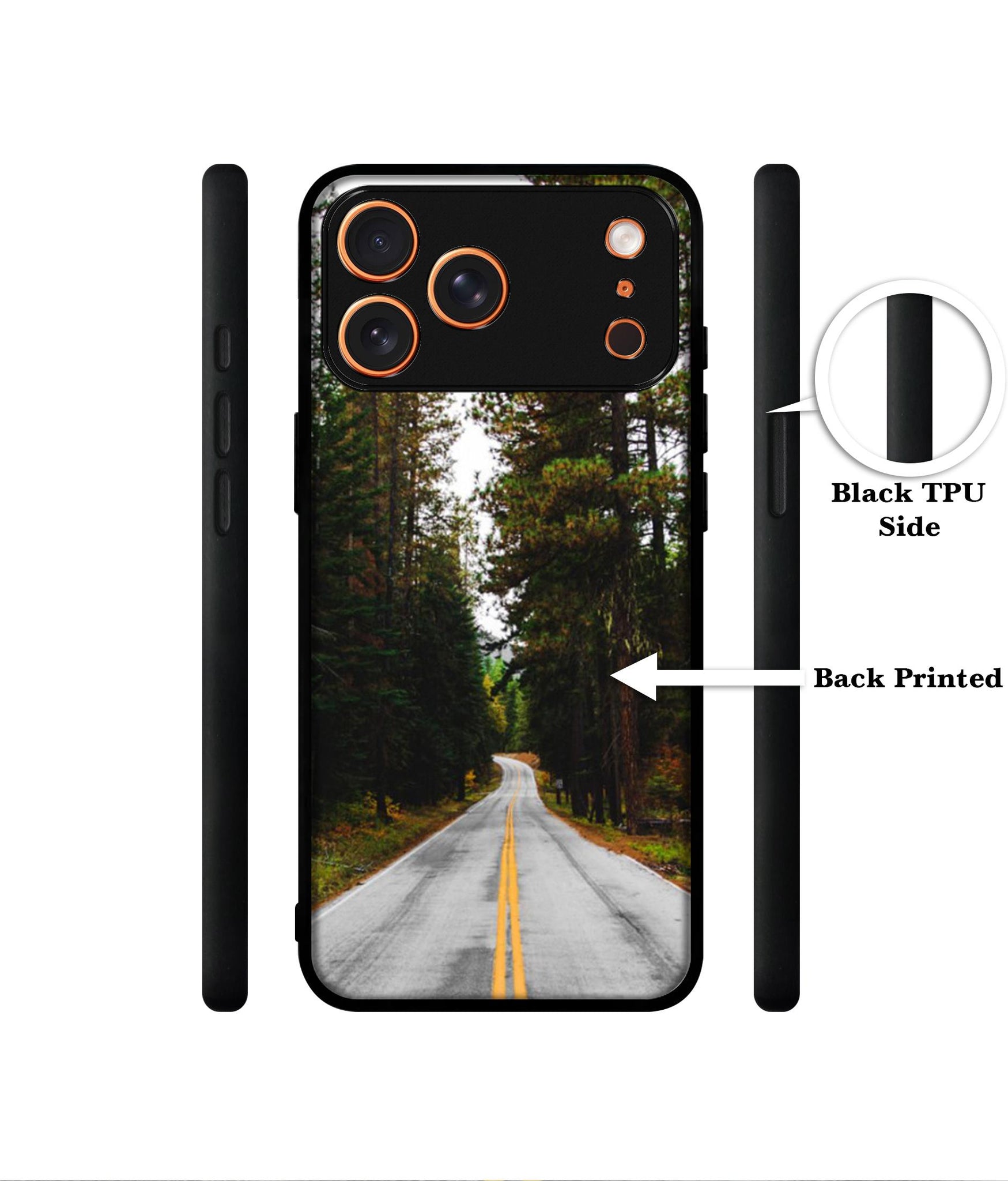 Road Photo Designer 2D Printed Back Case Cover for Apple iPhone 17 Pro
