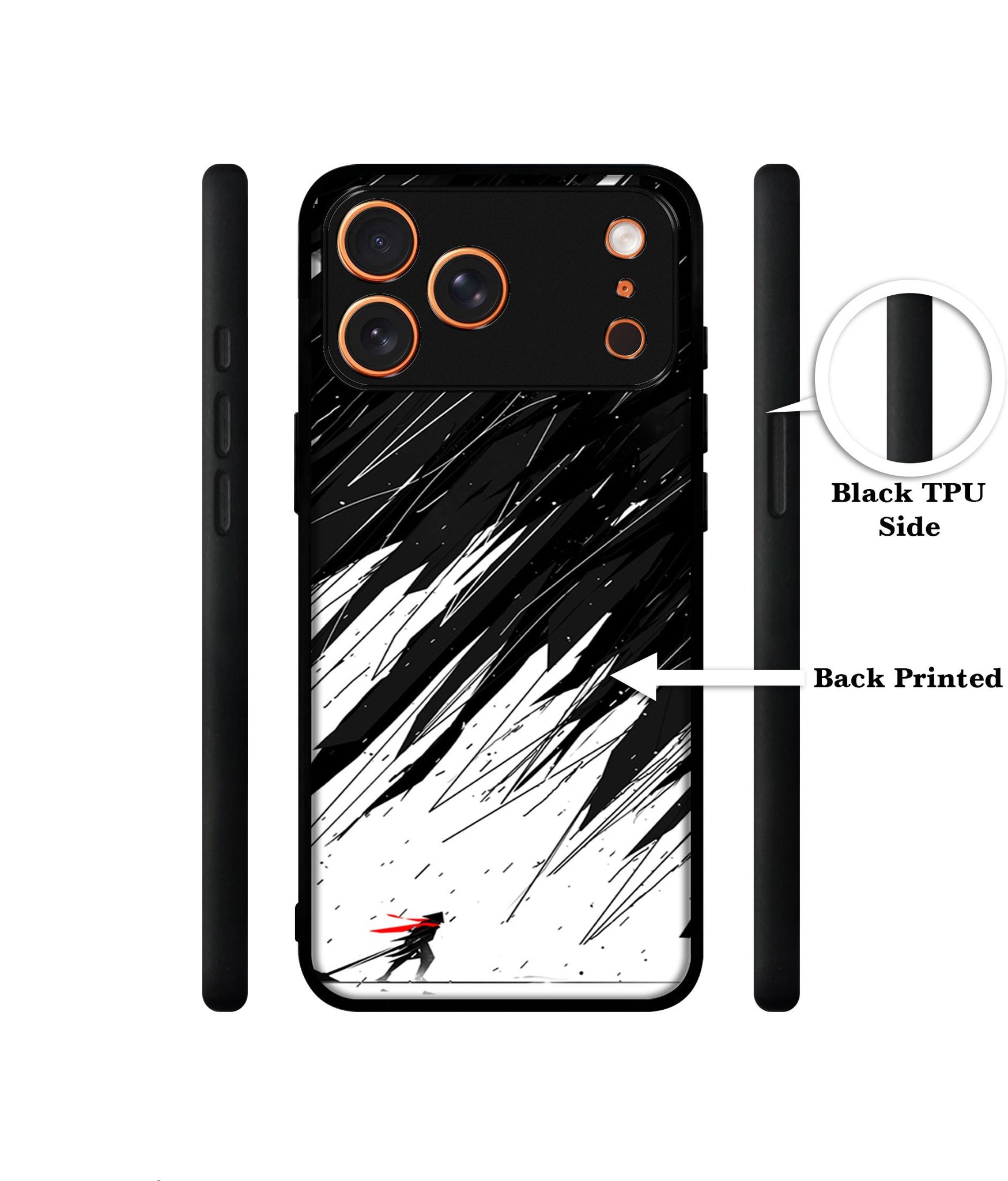 Geometric Strom Designer 2D Printed Back Case Cover for Apple iPhone 17 Pro