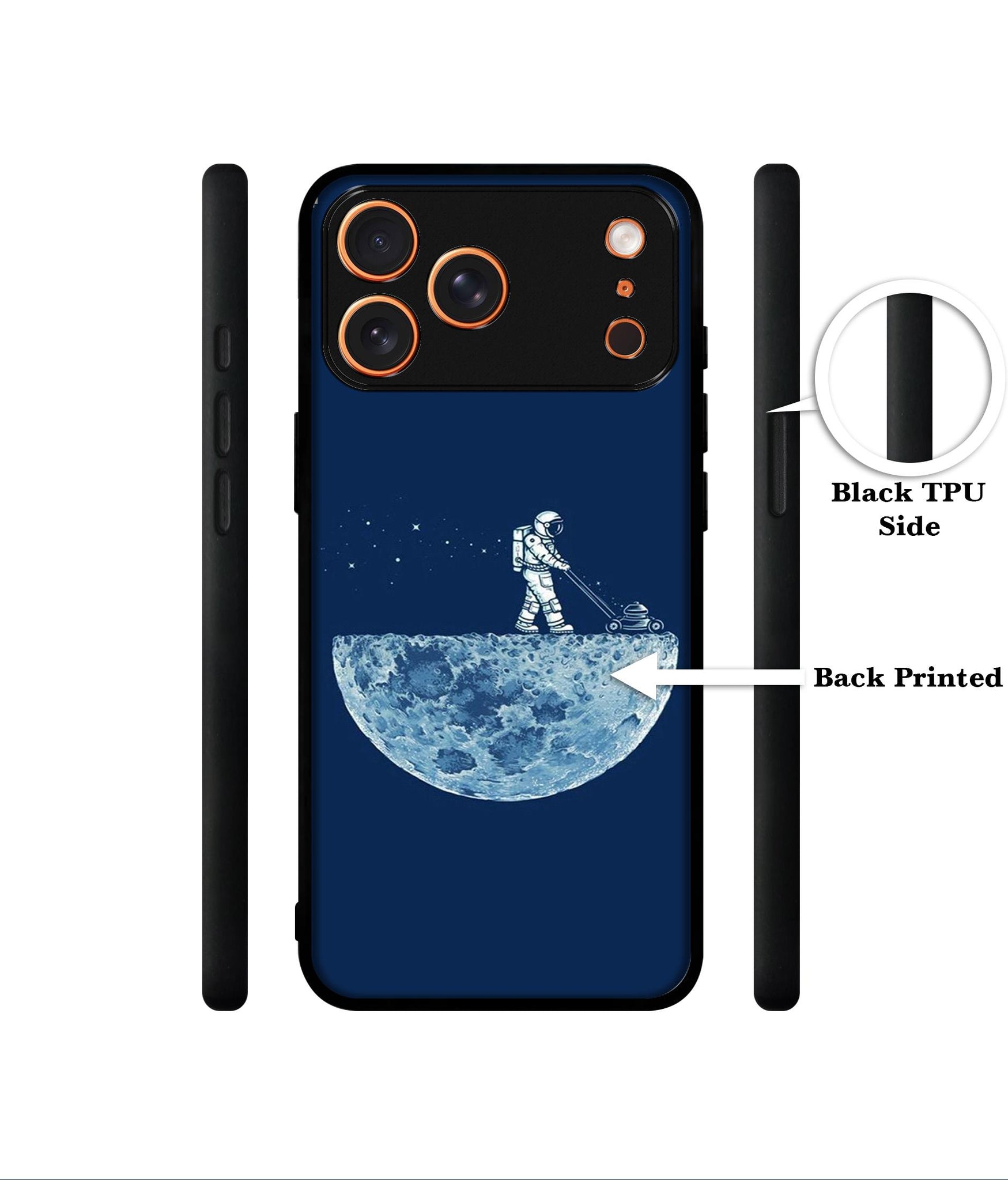 Moon Walk Designer 2D Printed Back Case Cover for Apple iPhone 17 Pro