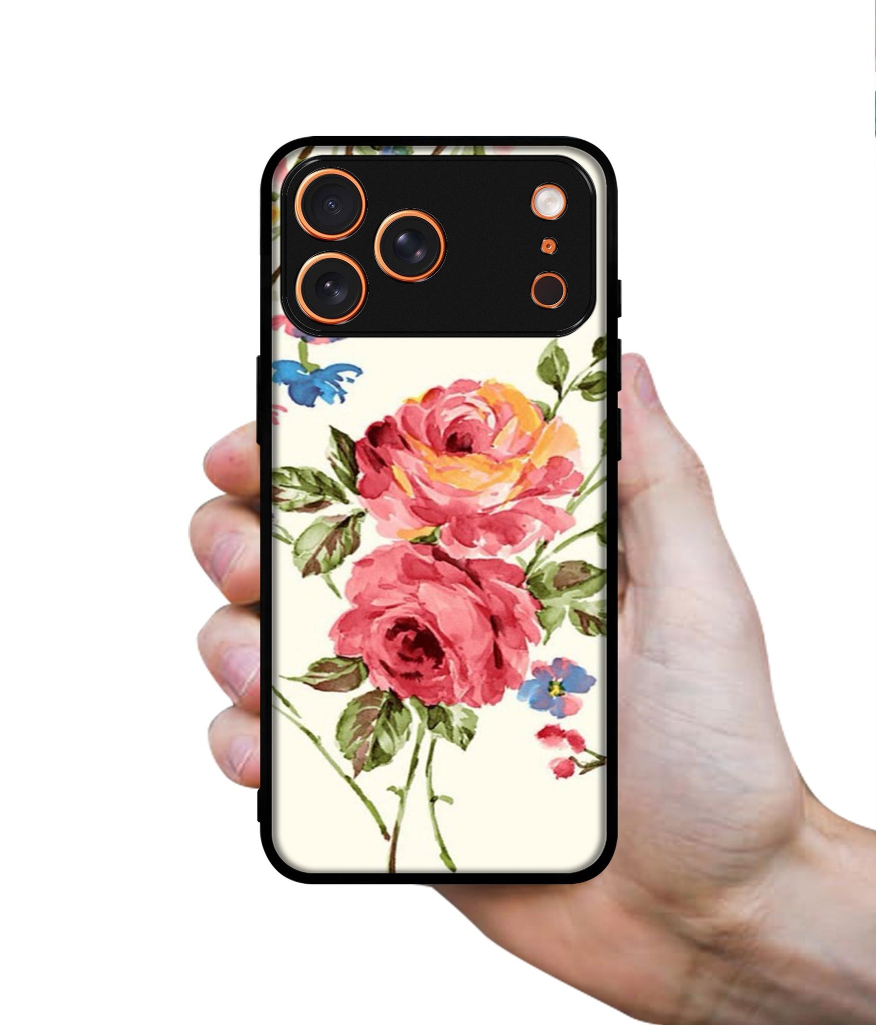 Vintage Painting Flower Designer 2D Printed Back Case Cover for Apple iPhone 17 Pro